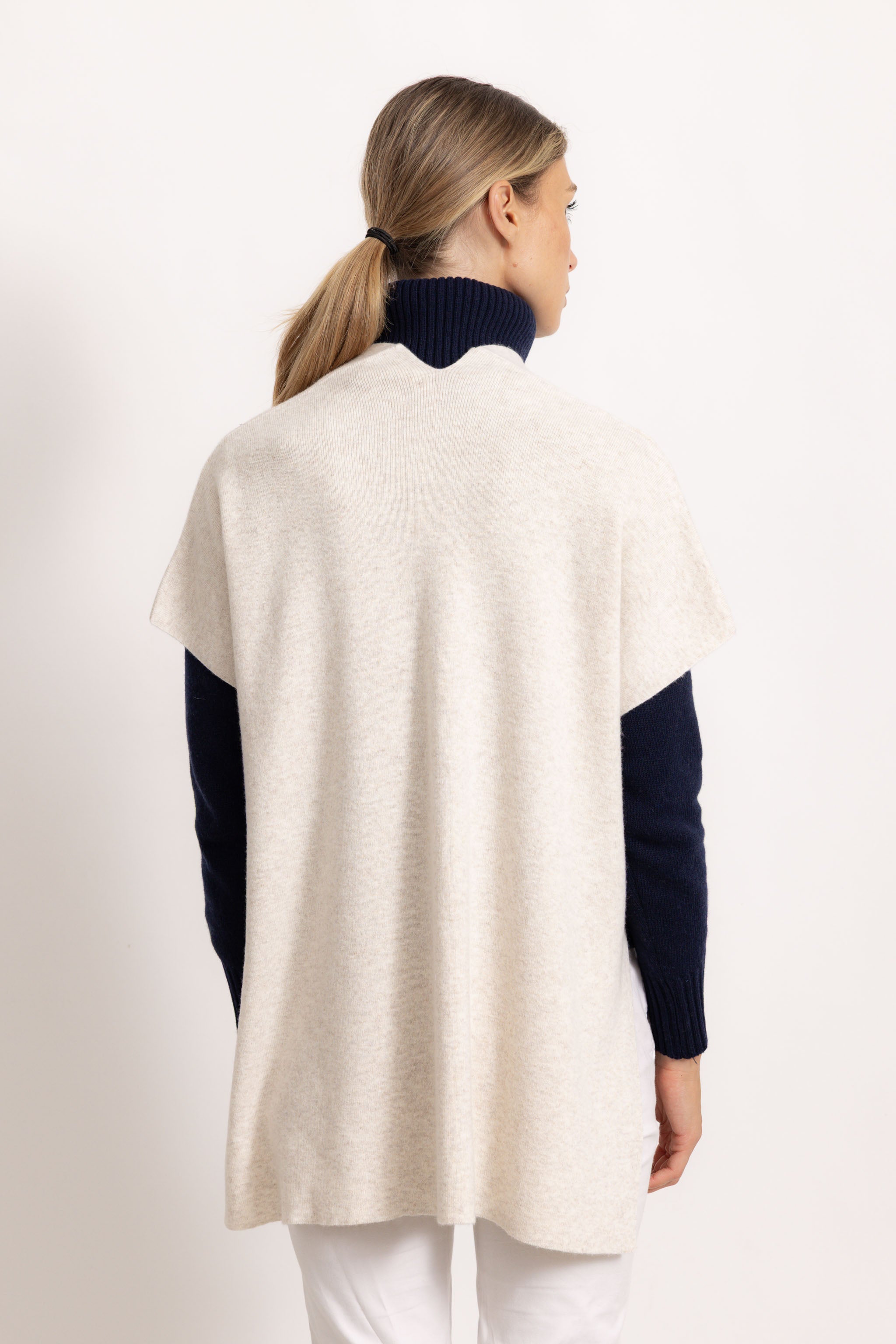 CATERINA - Poncho gilet (Beige Chiaro)