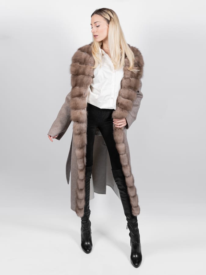 Cappotto a Vestaglia di Zibellino e Cashmere - Elisabettapanerai