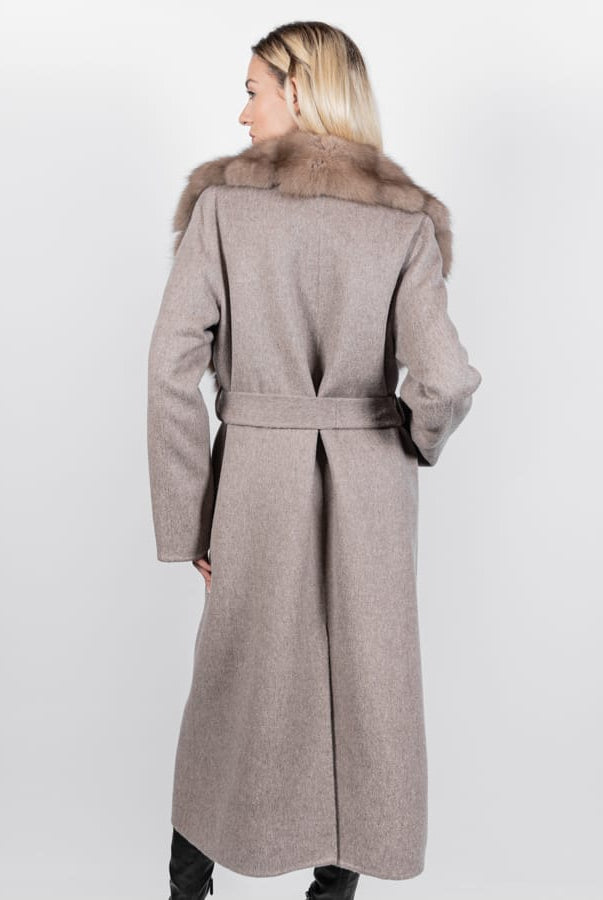 Cappotto a Vestaglia di Zibellino e Cashmere - Elisabettapanerai