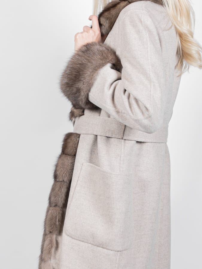 Cappotto a Vestaglia di Zibellino e Cashmere - Elisabettapanerai