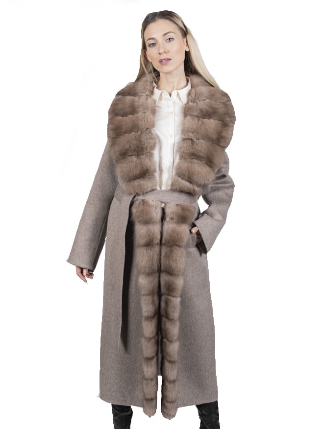 Cappotto a Vestaglia di Zibellino e Cashmere - Elisabettapanerai