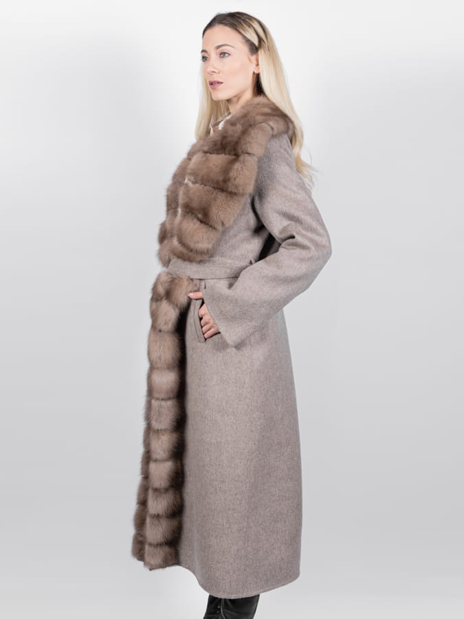 Cappotto a Vestaglia di Zibellino e Cashmere - Elisabettapanerai
