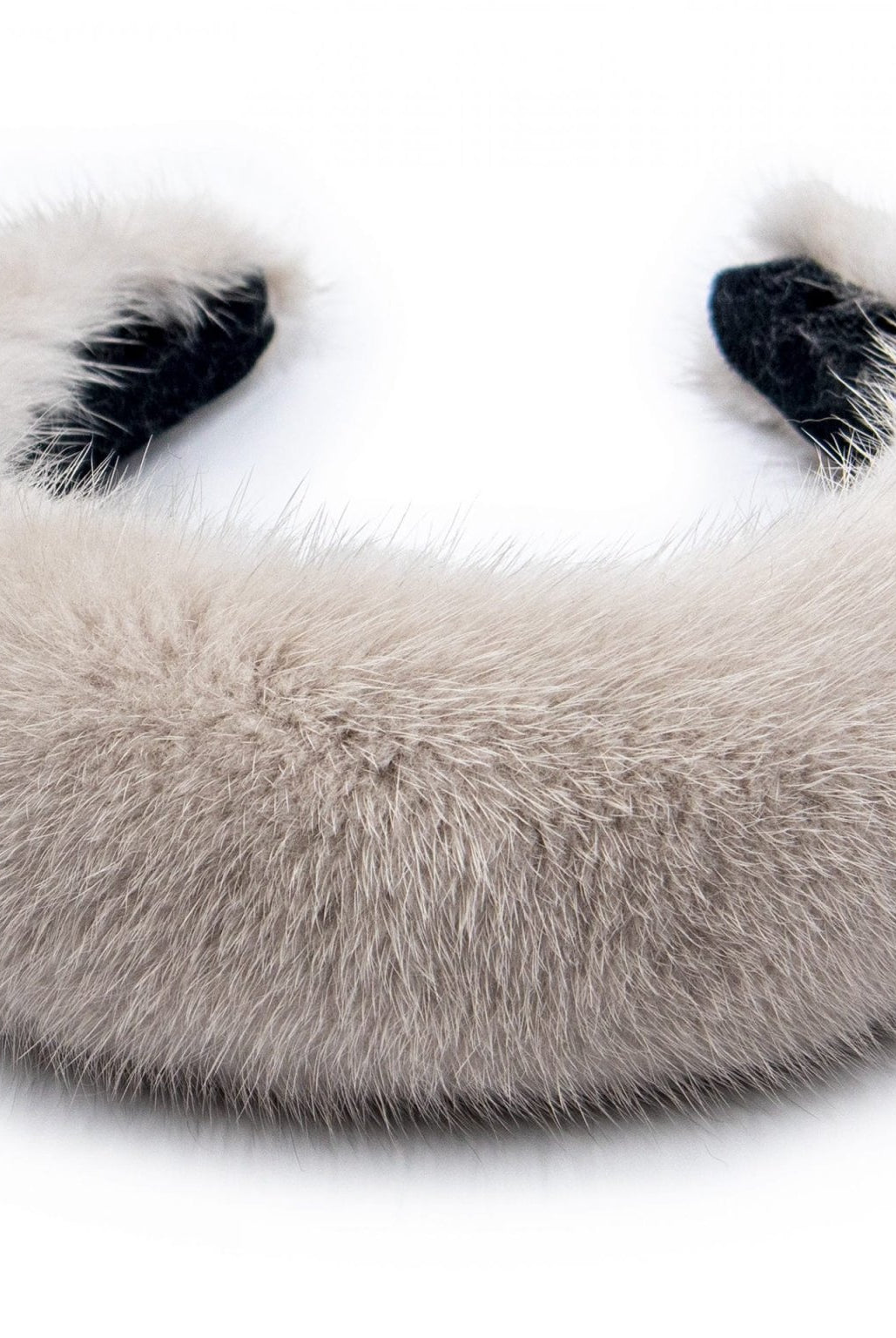 Cerchietto di Visone Rosa Chiaro - Elisabettapanerai