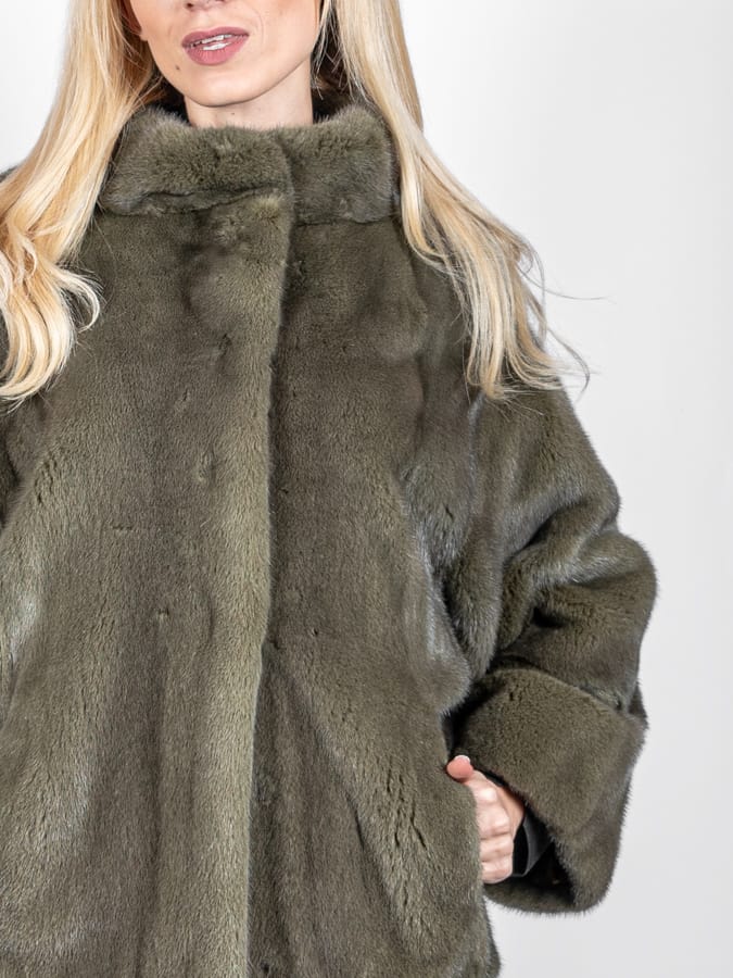 Giacca di Visone con Cappuccio - Elisabettapanerai