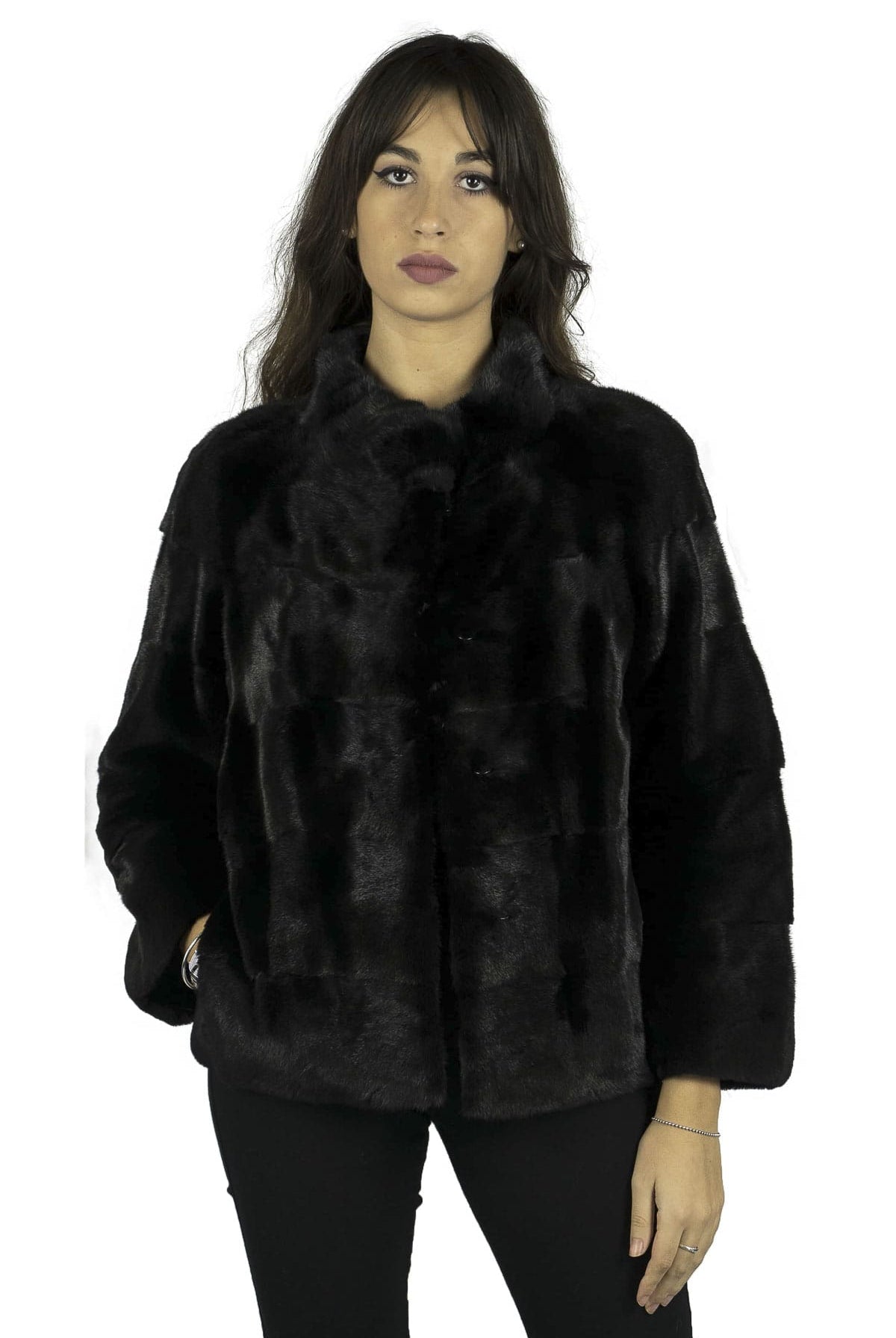 Giacca in Visone Nero - Elisabettapanerai