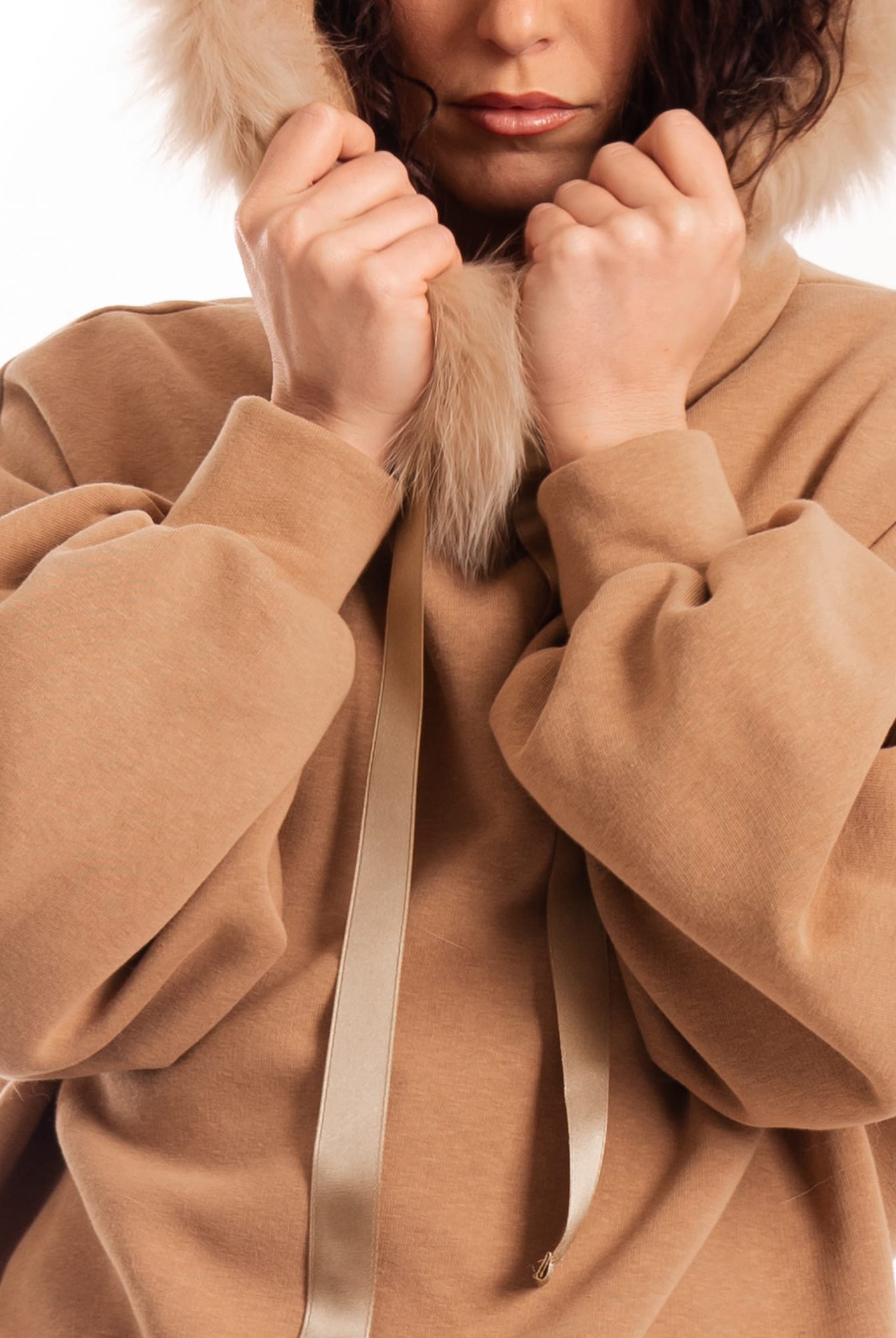 Porto Cervo - Tuta con bordatura in Volpe Beige - Elisabettapanerai