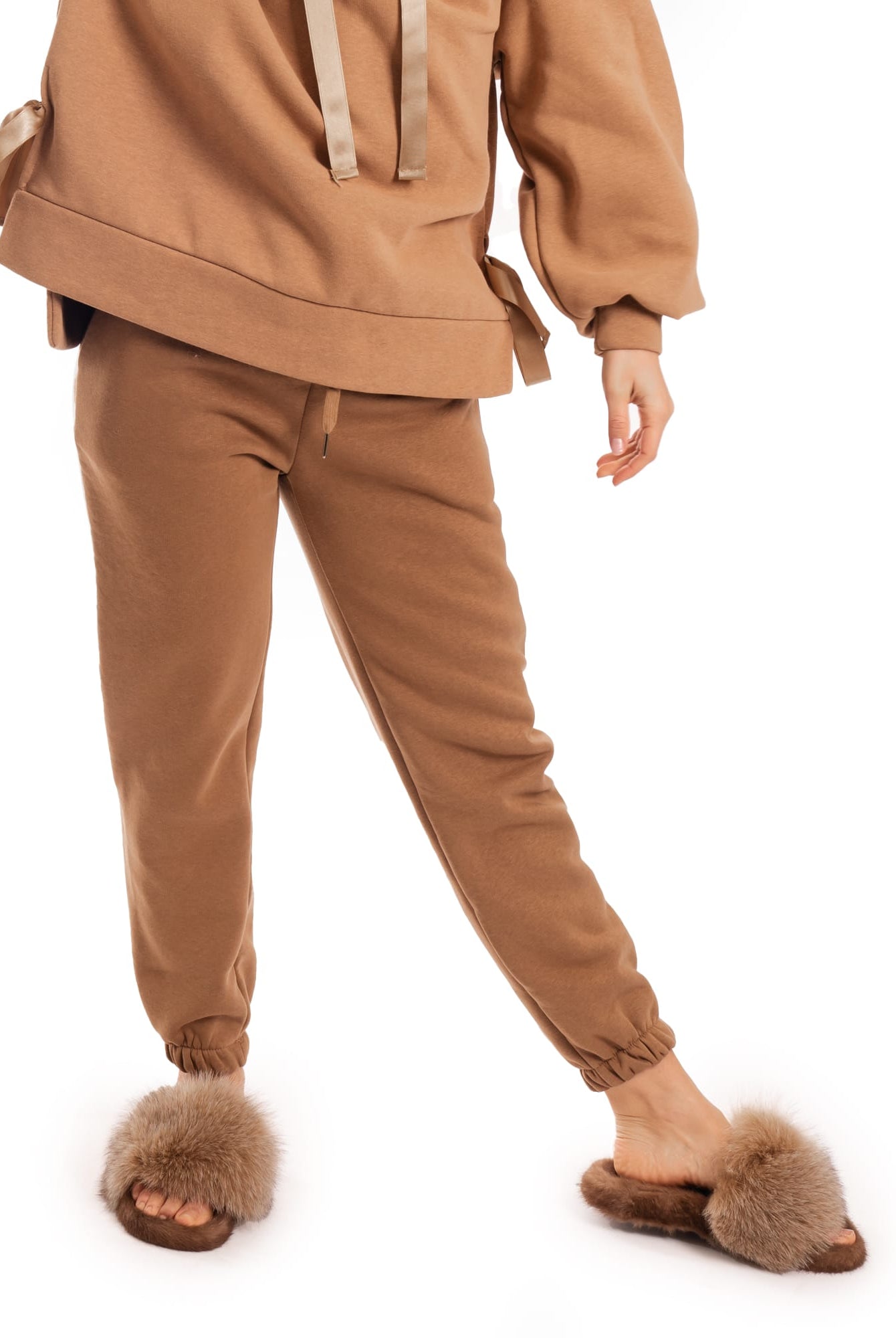 Porto Cervo - Tuta con bordatura in Volpe Beige - Elisabettapanerai