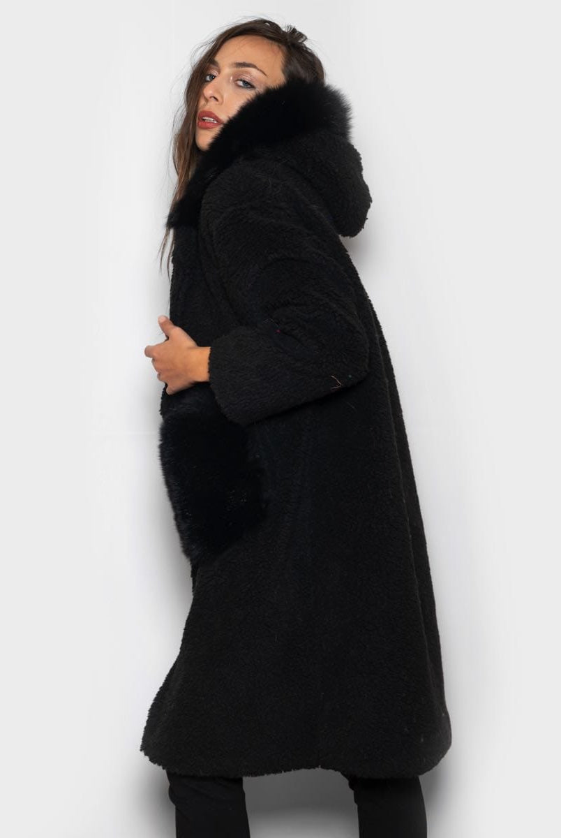 Teddy con cappuccio nero - Elisabettapanerai