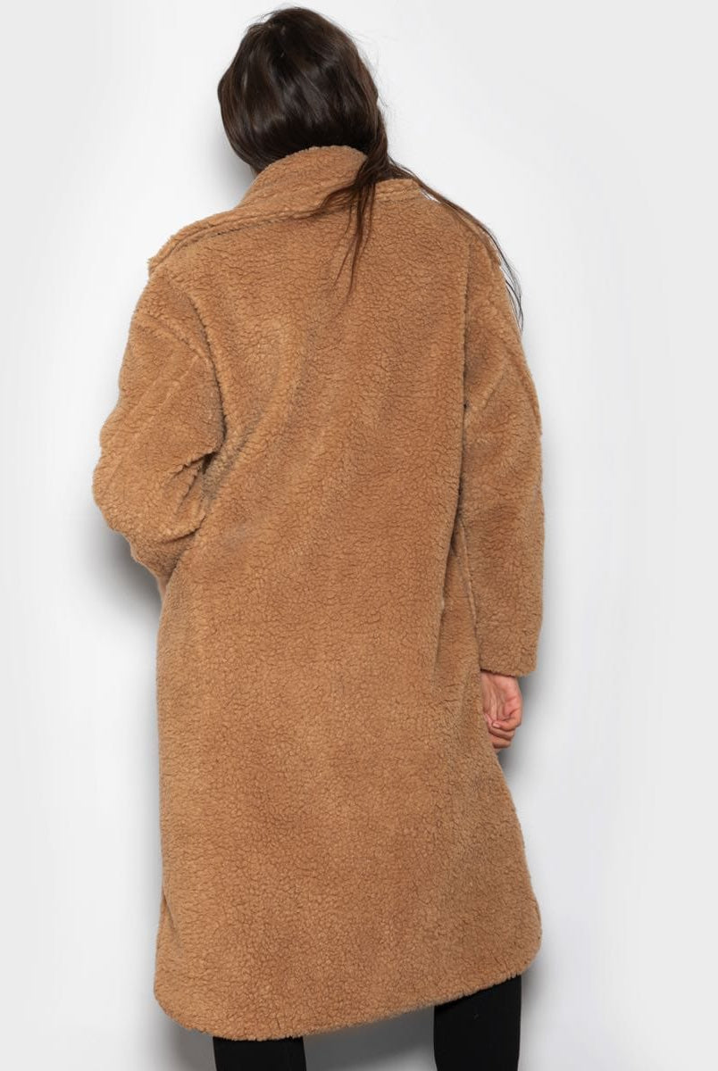 Teddy Con Tasche In Volpe Cammello - Elisabettapanerai