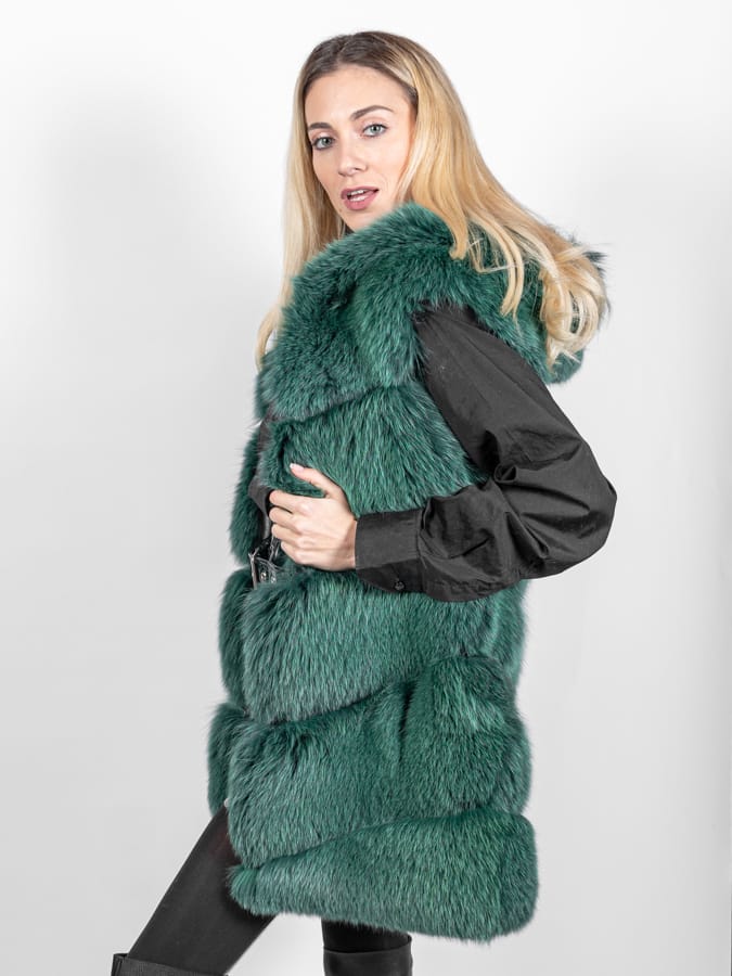 Veste di Volpe con Cappuccio - Elisabettapanerai