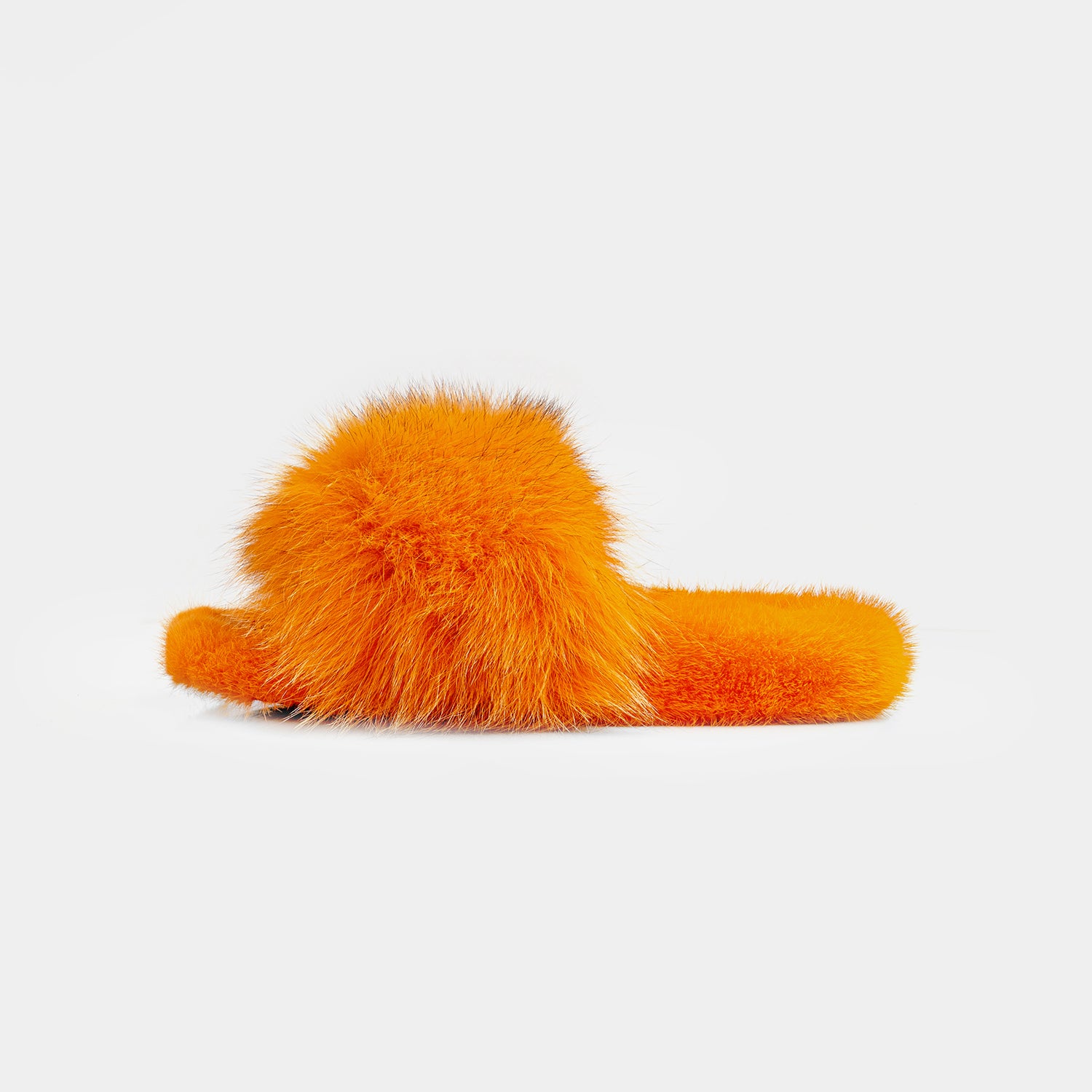 ASPEN - Slippers with Mink Fur and Orange Fox