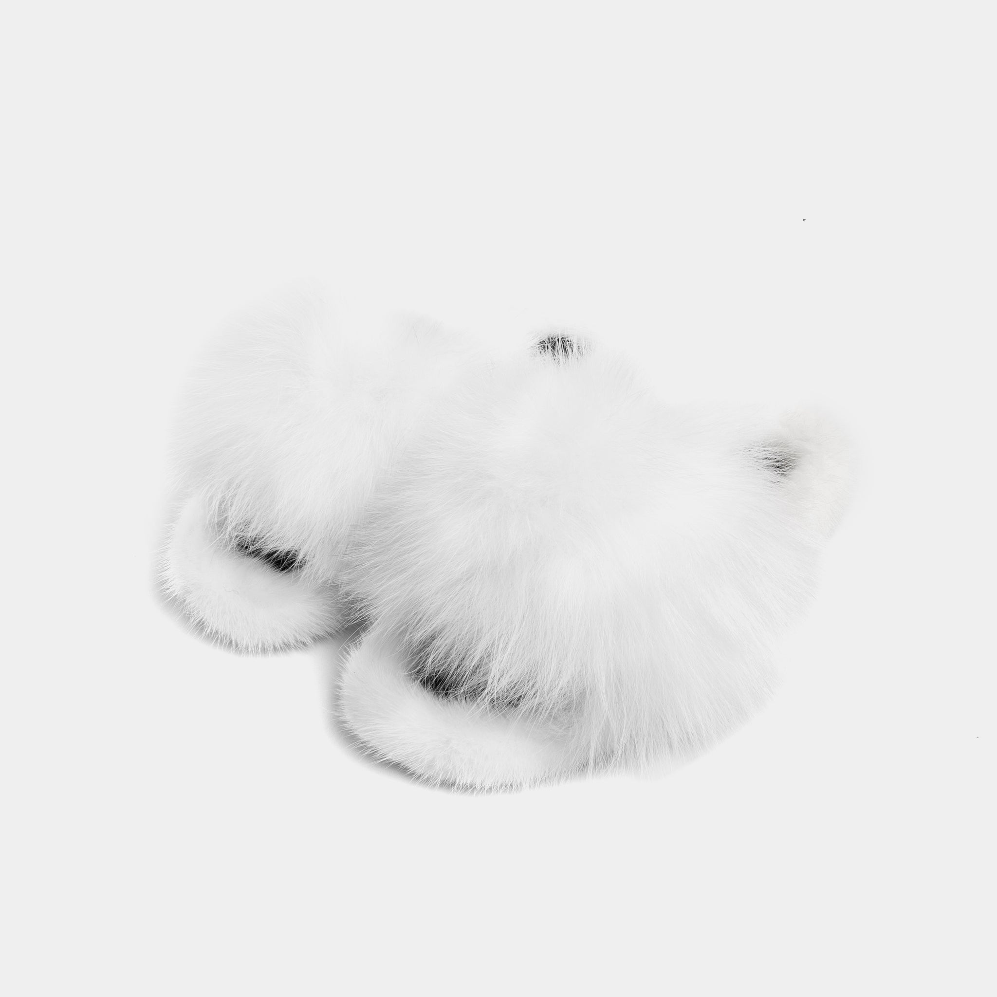 ASPEN - Slipper with Mink Fur and White Fox