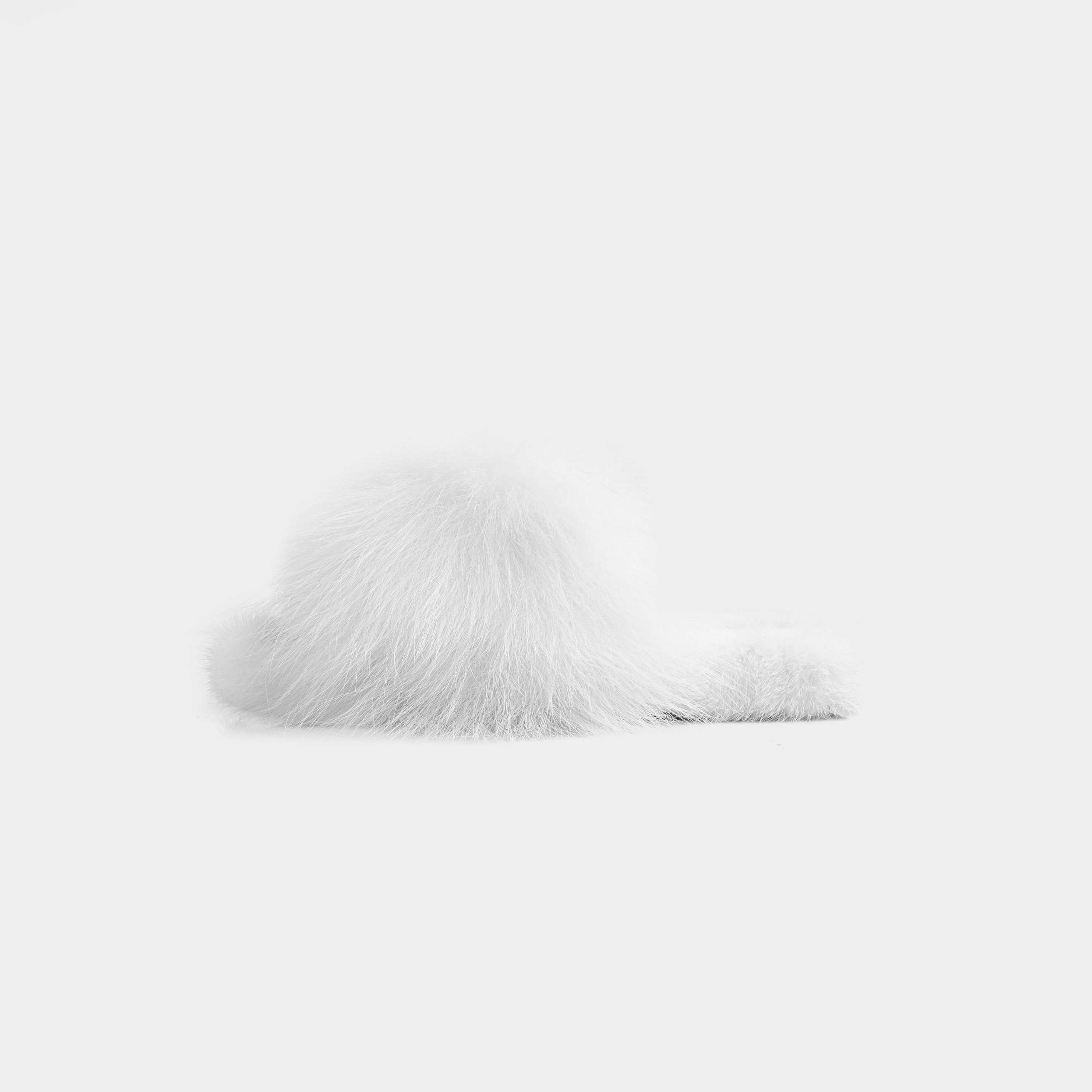 ASPEN - Slipper with Mink Fur and White Fox