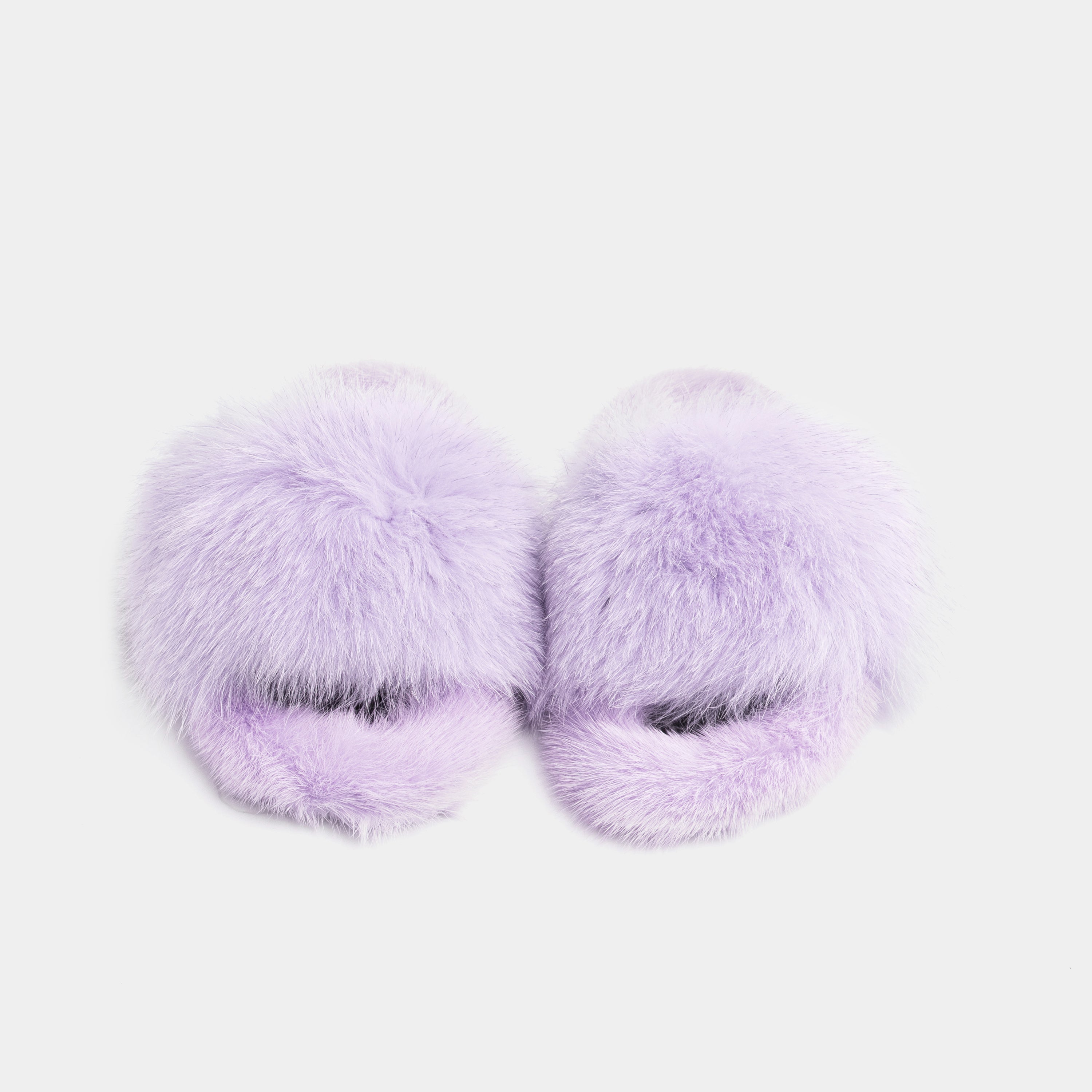 ASPEN - Slipper with Mink Fur and Lilac Fox