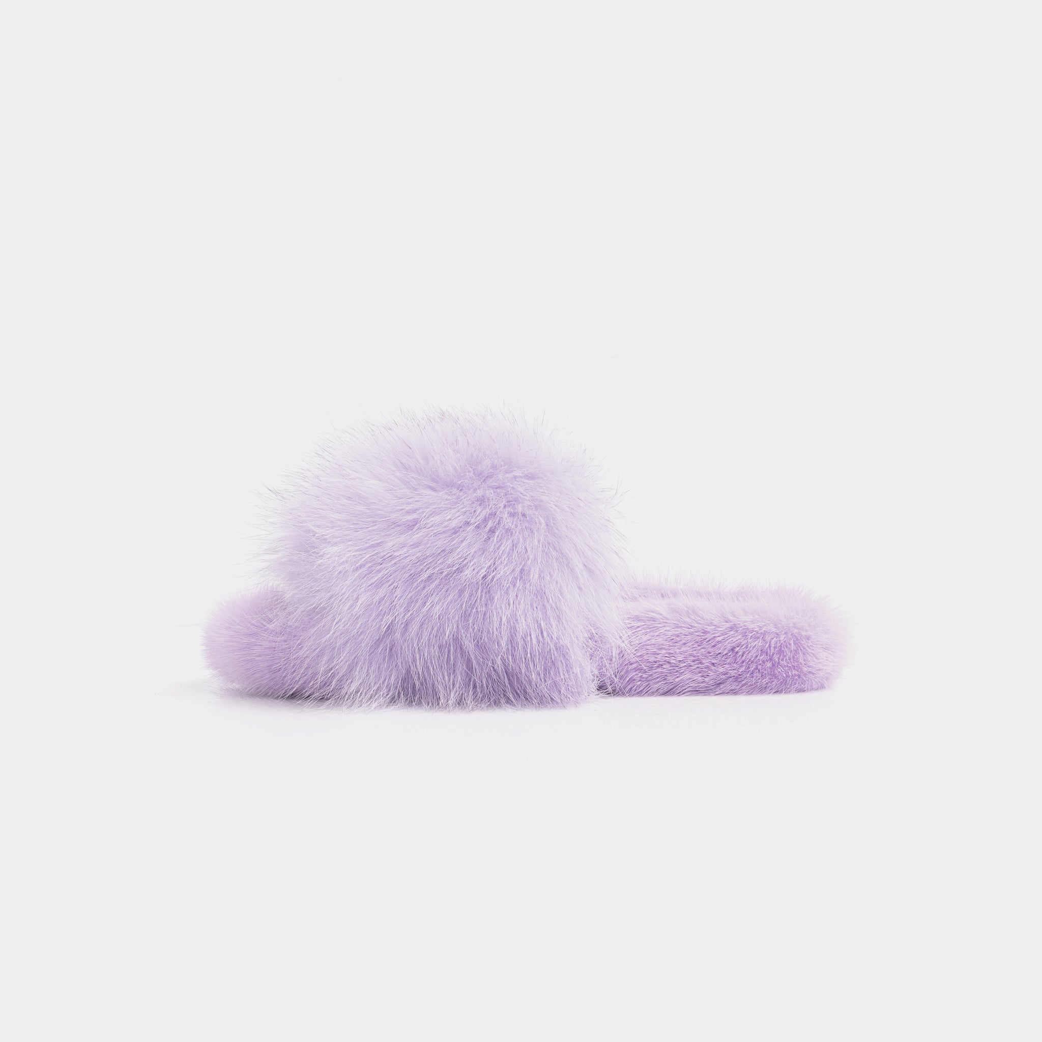 ASPEN - Slipper with Mink Fur and Lilac Fox