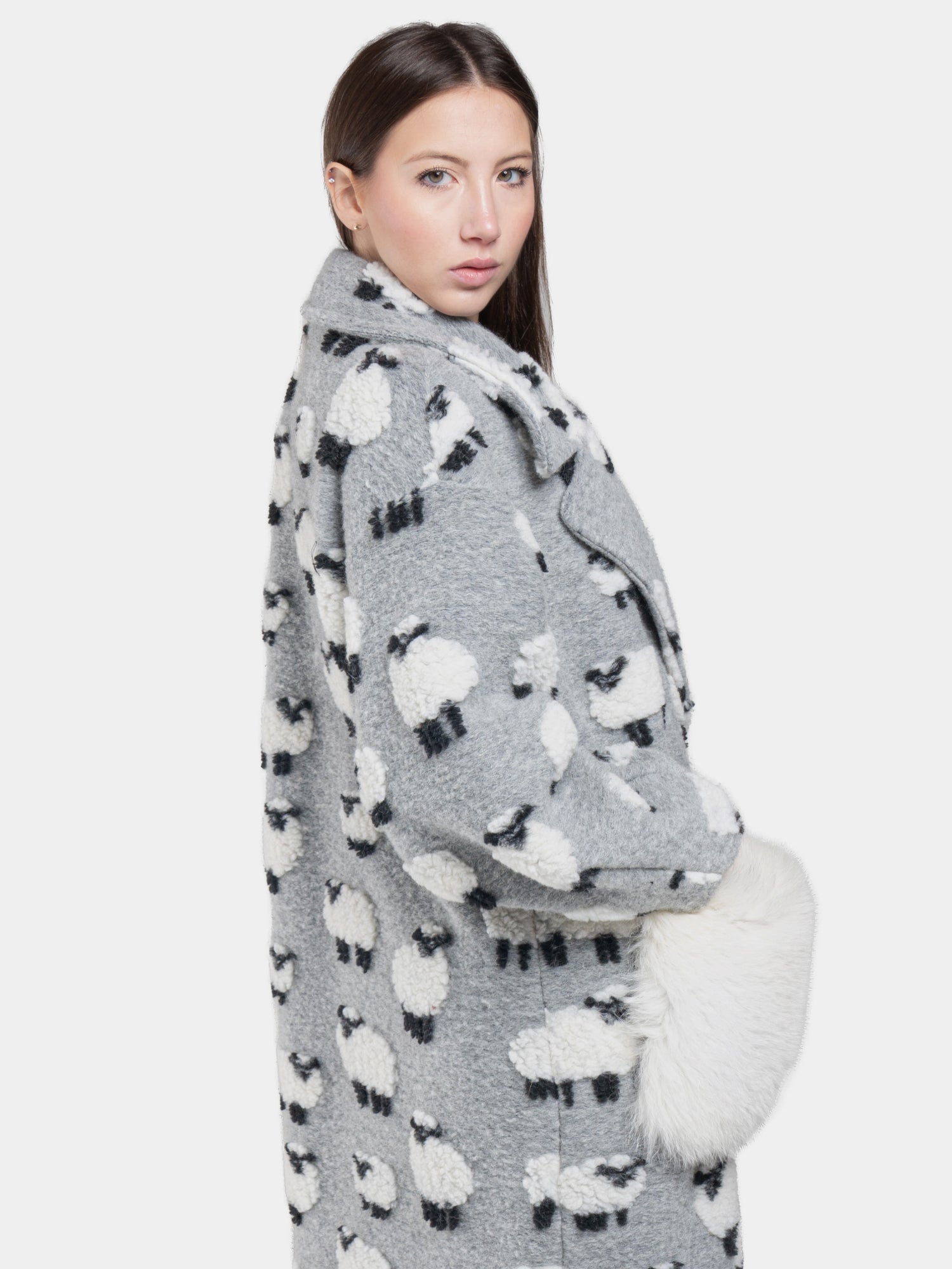 Cappotto Pecore Grigio