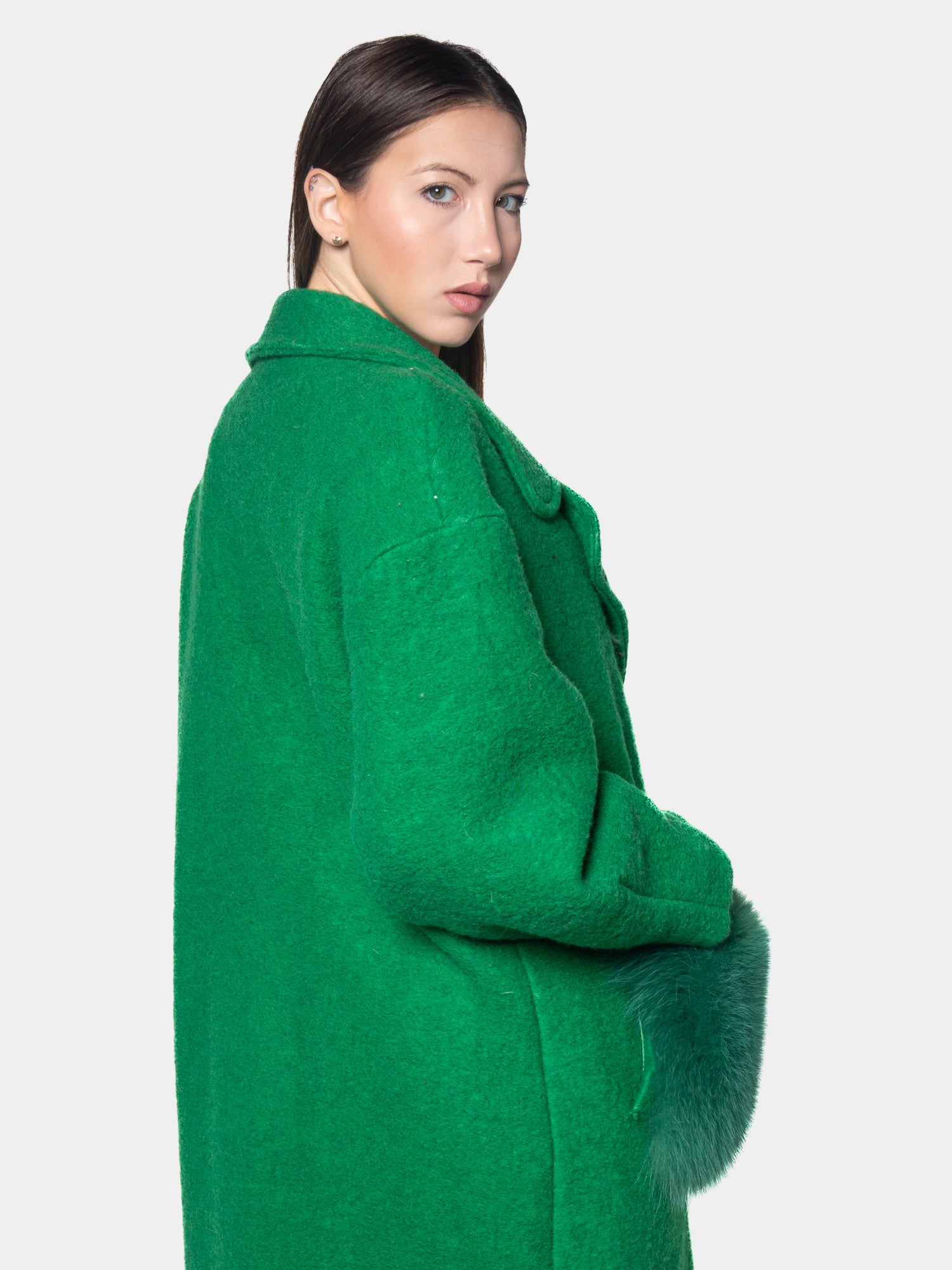 Solid color coat - Green