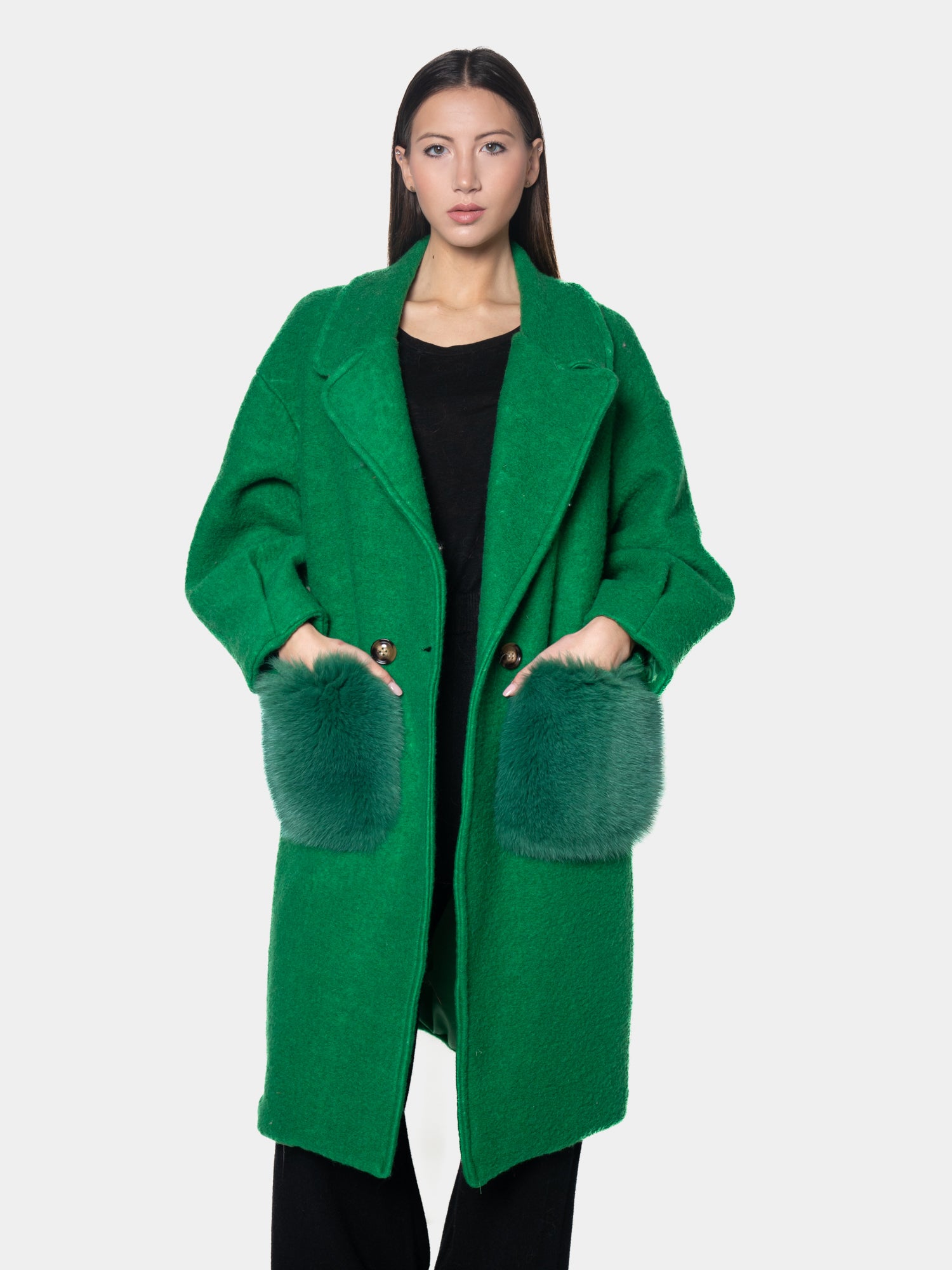 Solid color coat - Green