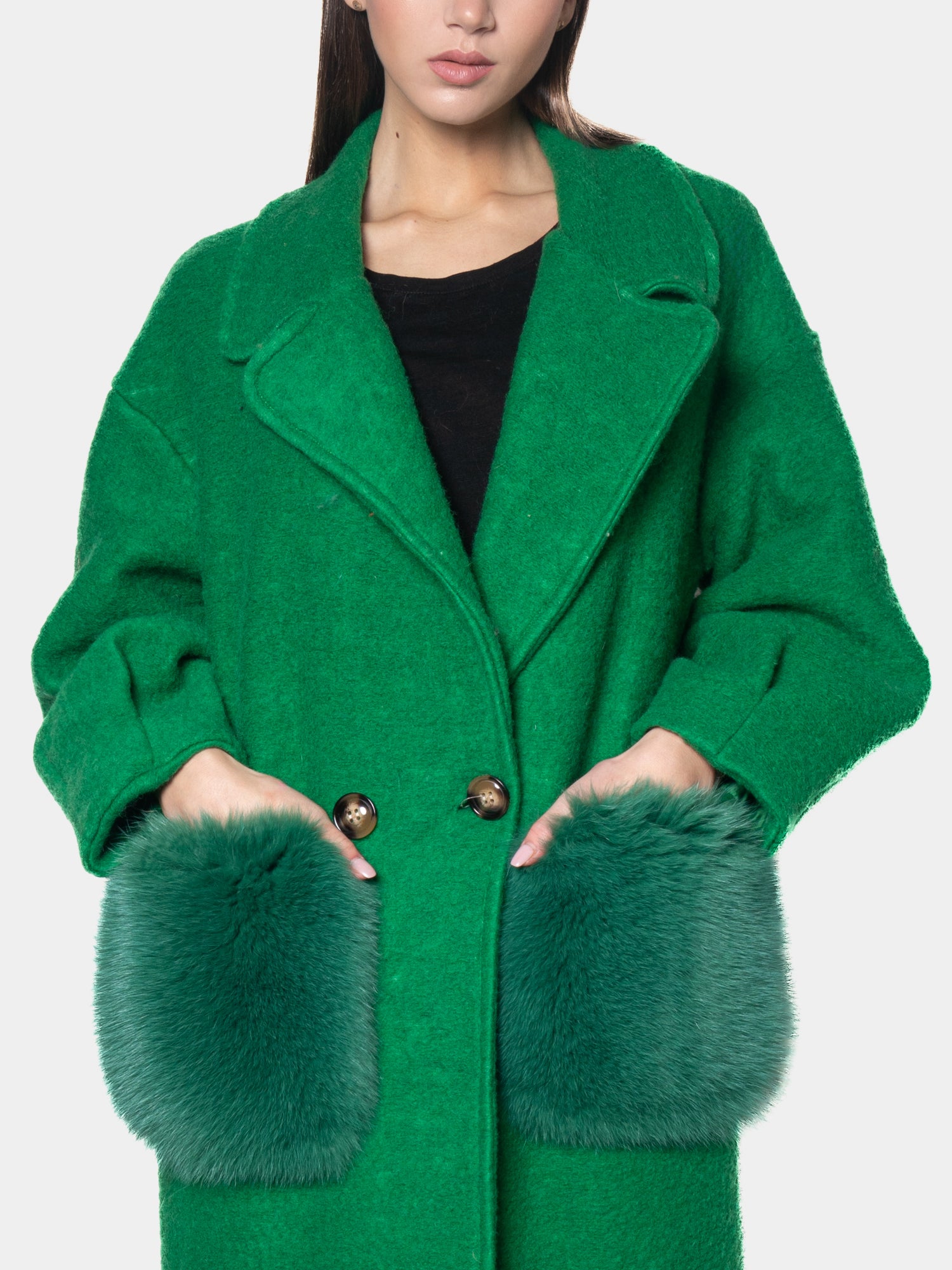 Solid color coat - Green