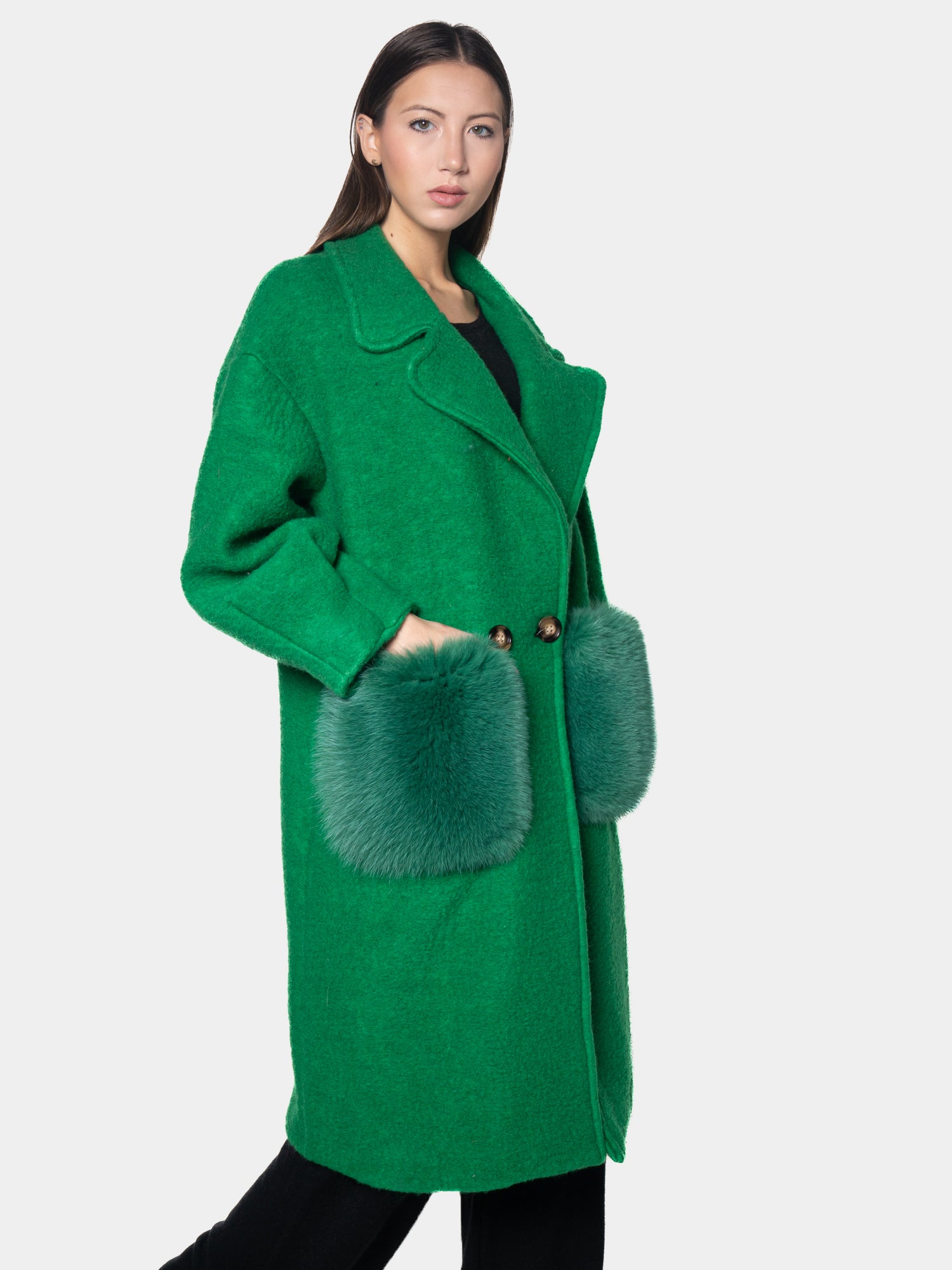 Solid color coat - Green