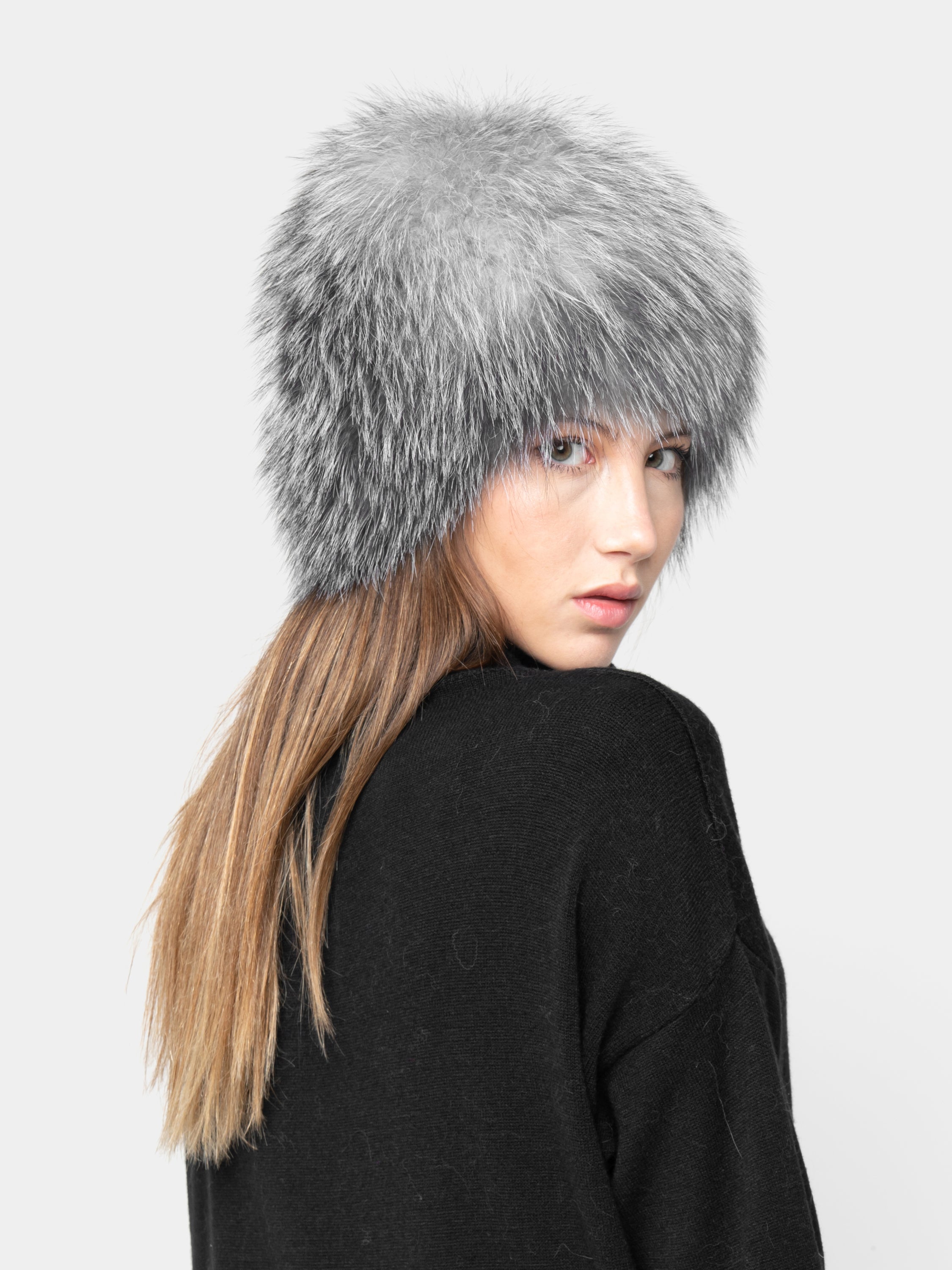 Ushanka Hat in Fox - Grey