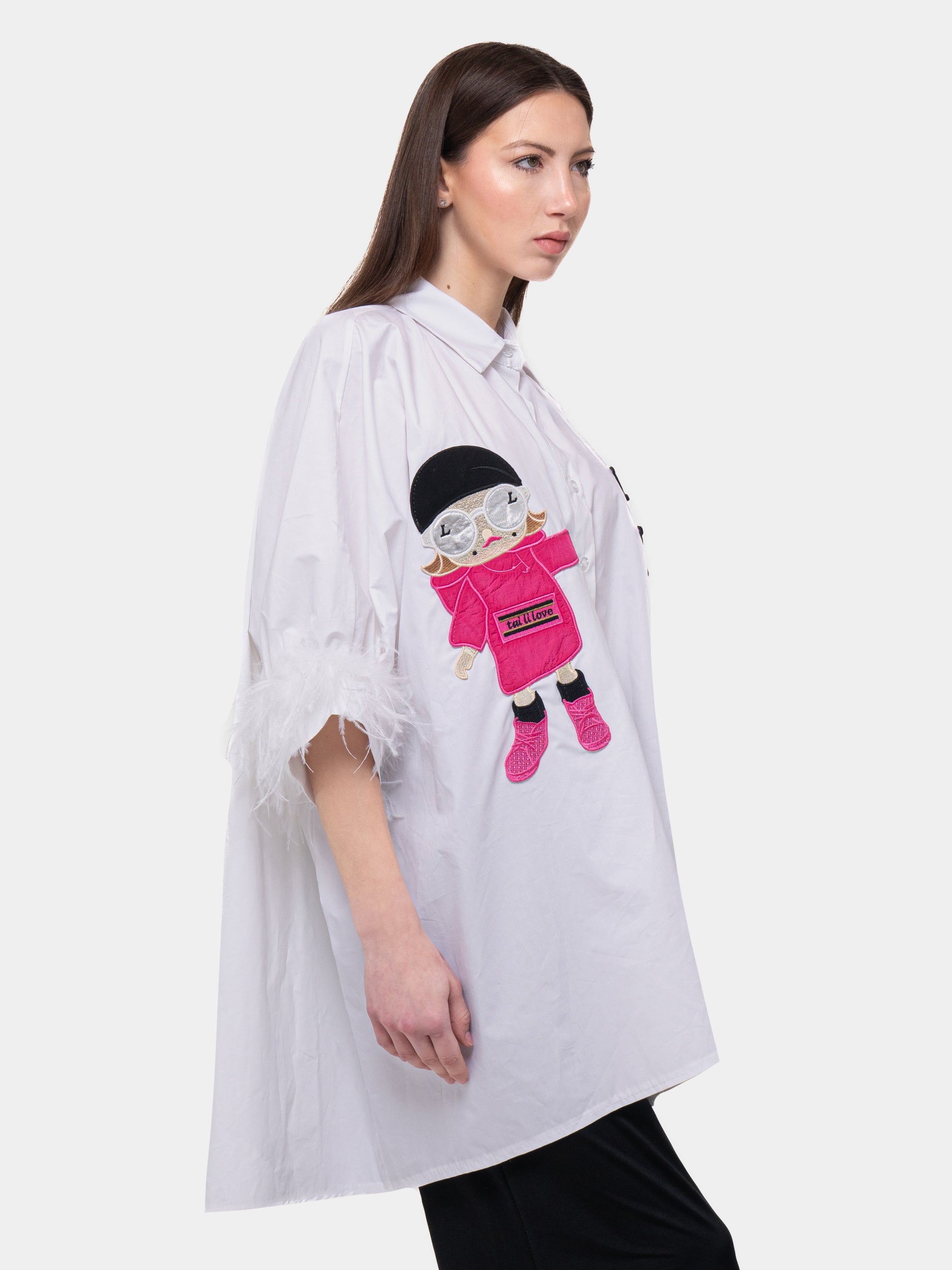 Malibù - Camisa Oversize - Pantera Rosa