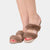 Ibiza - Slipper with double band in mink (brown)
