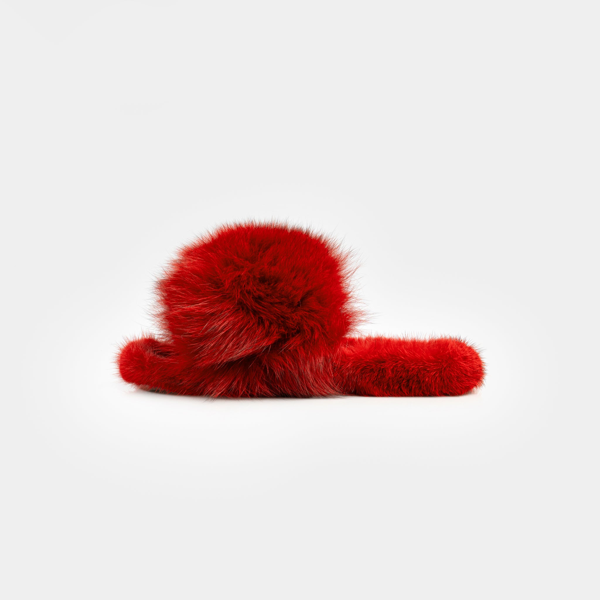 ASPEN - Slipper con Pelo di Visone & Volpe Rosso