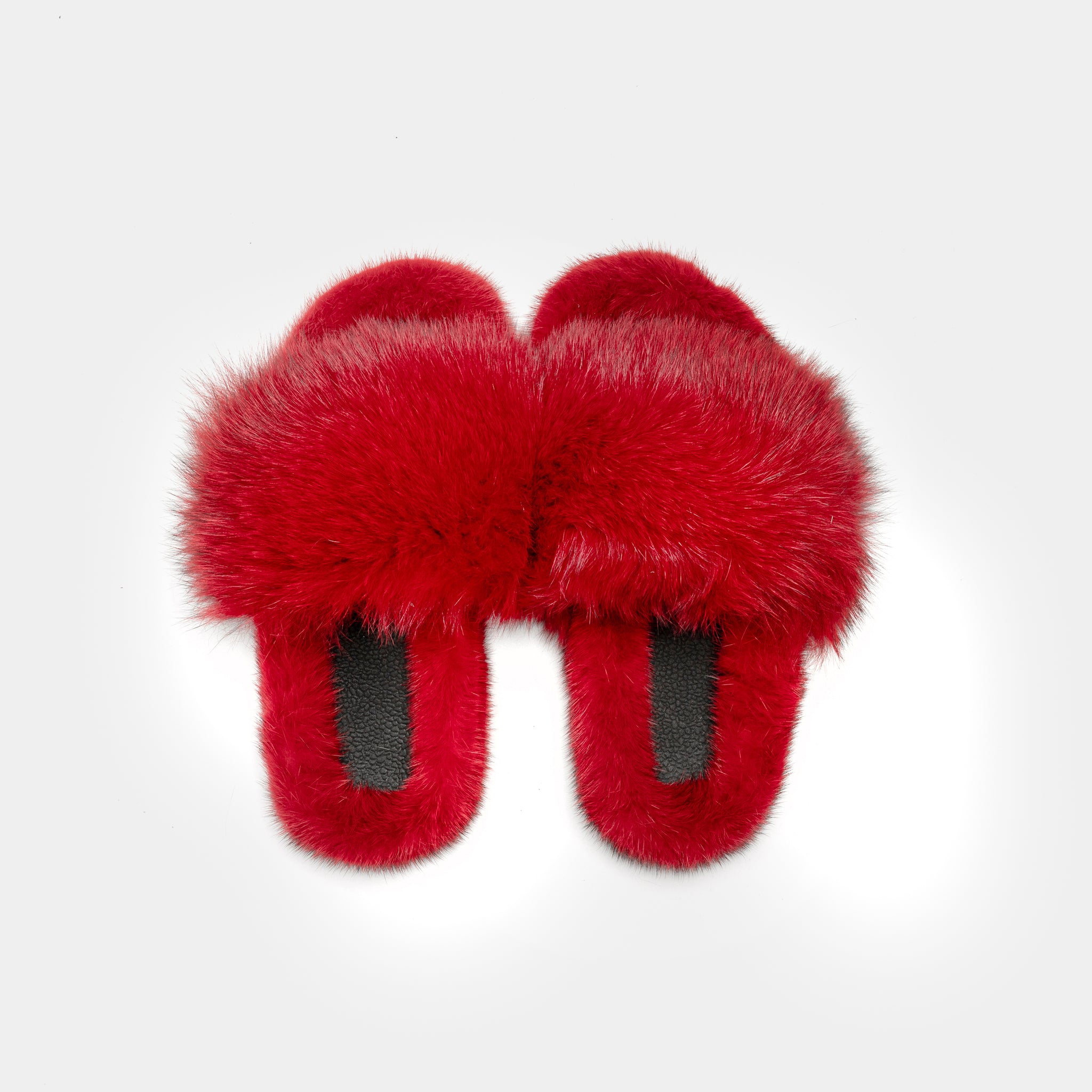 ASPEN - Slipper con Pelo di Visone & Volpe Rosso