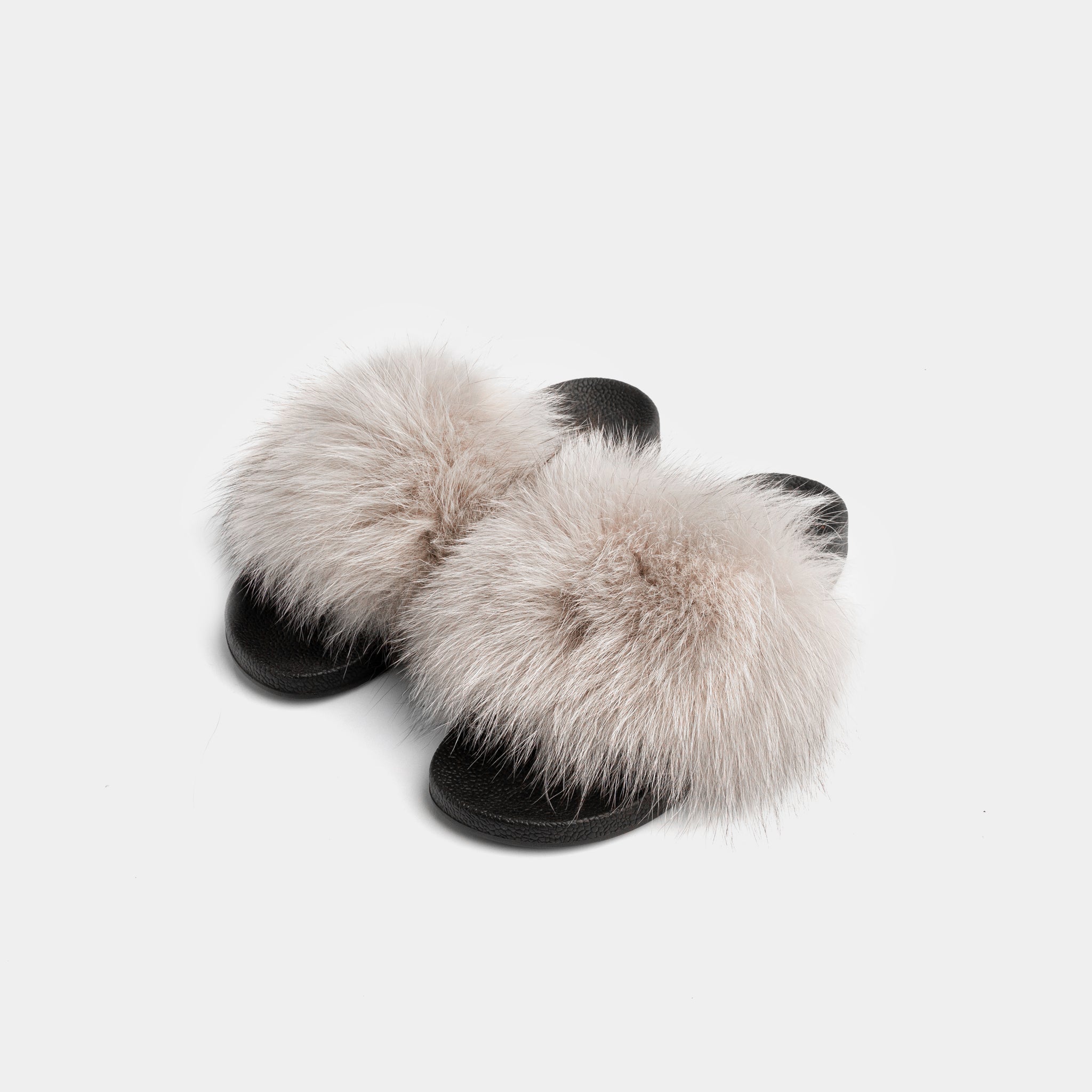 St. Moritz - Mud Fox Fur Slipper