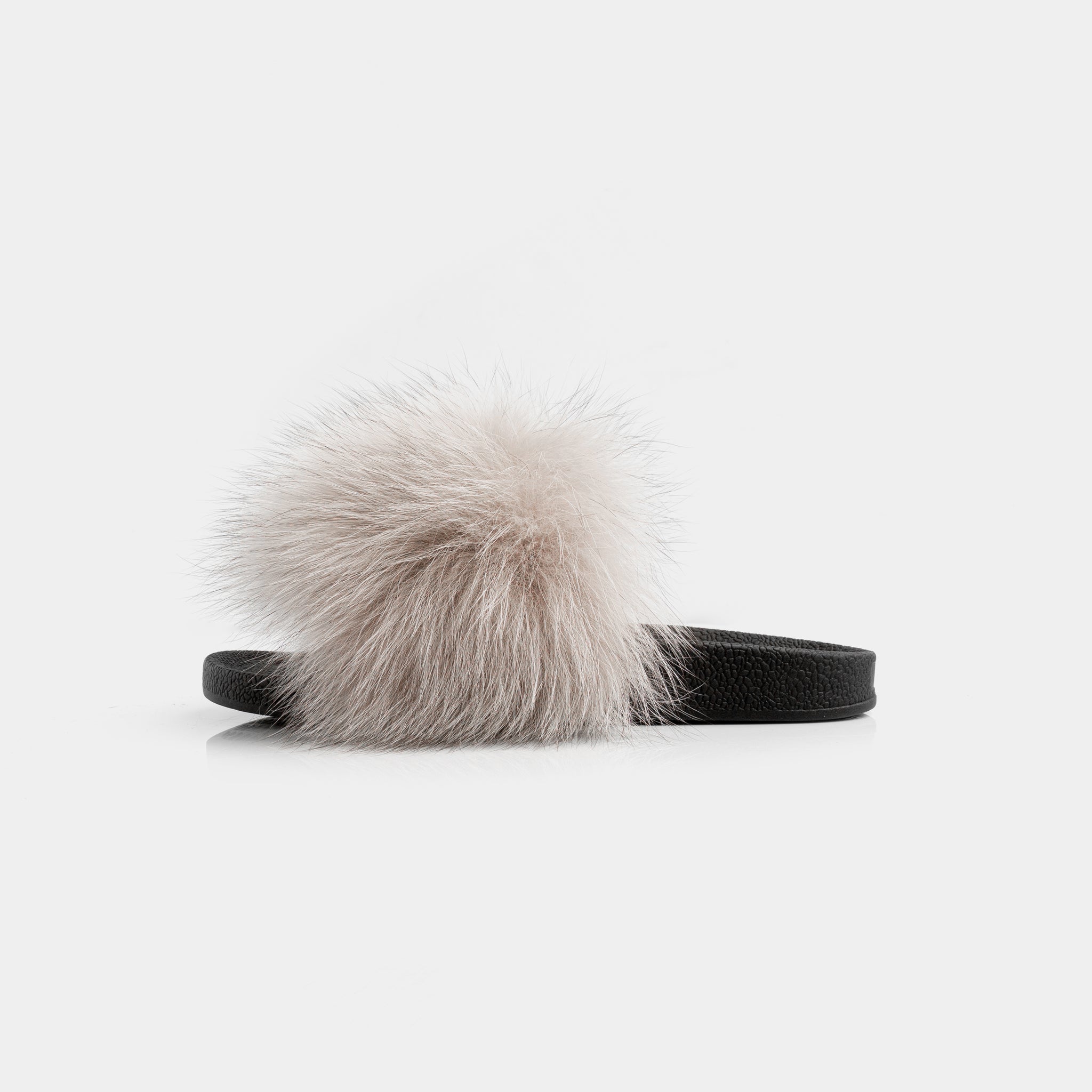 St. Moritz - Mud Fox Fur Slipper