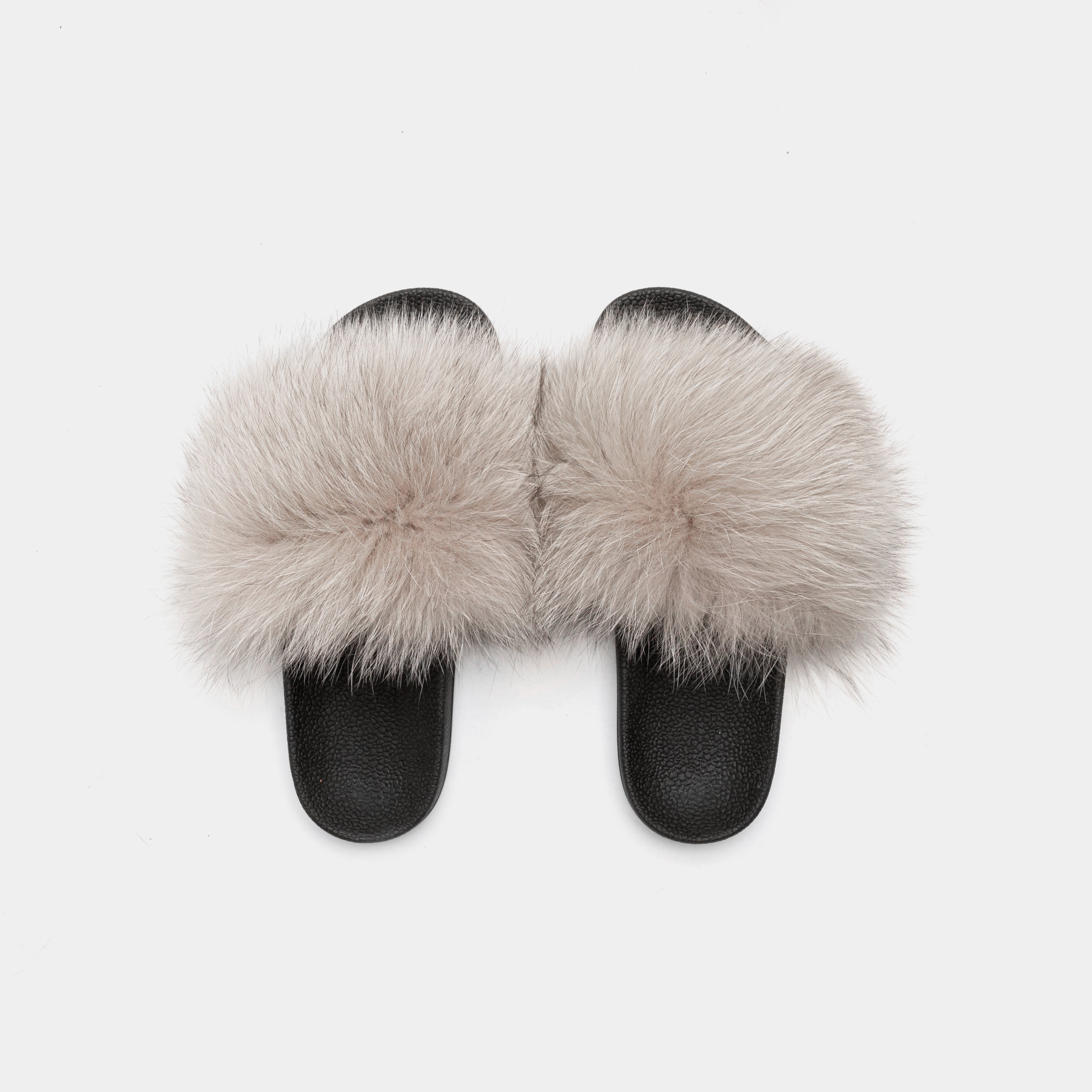 St. Moritz - Mud Fox Fur Slipper