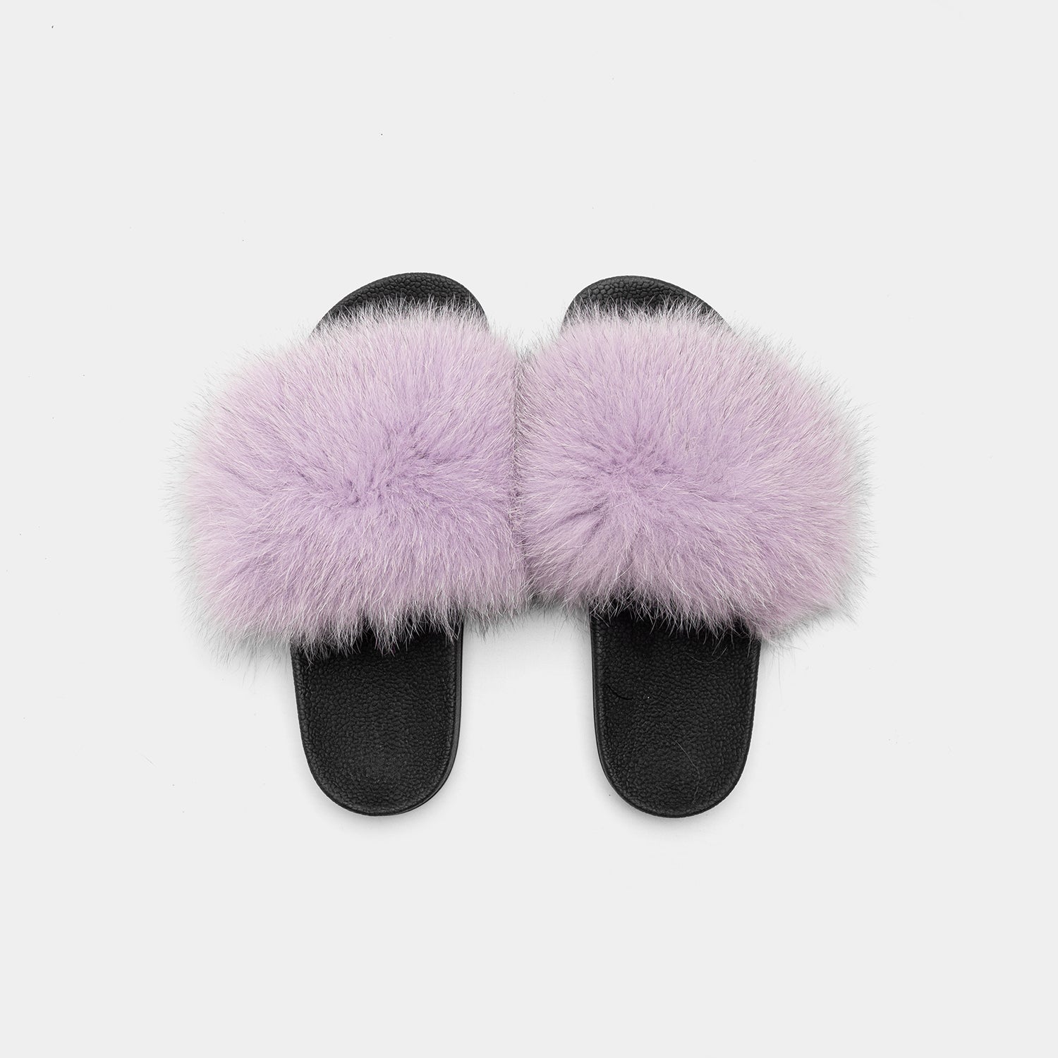 St. Moritz - Lilac Fox Fur Slipper