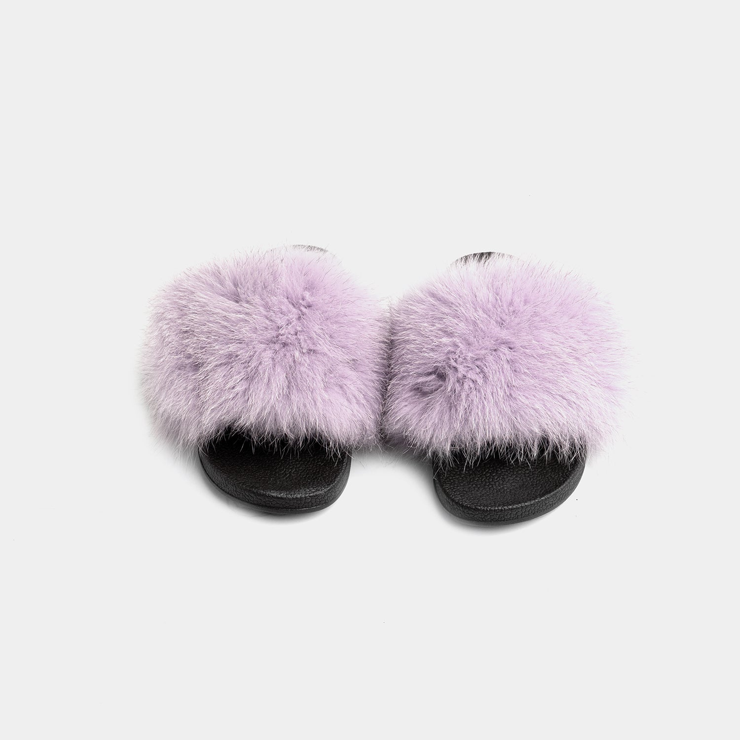 St. Moritz - Lilac Fox Fur Slipper