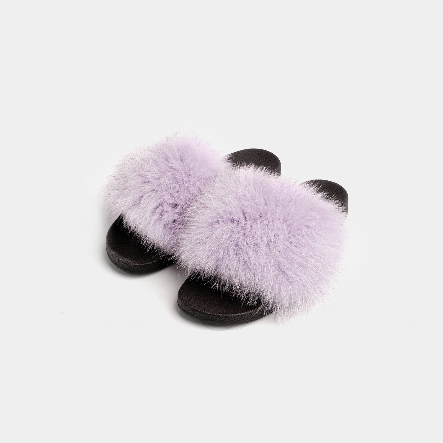 St. Moritz - Lilac Fox Fur Slipper