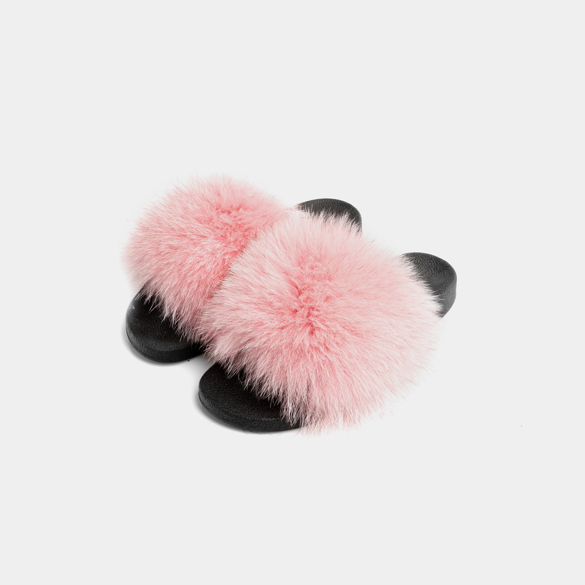 St. Moritz - Pink Fox Fur Slipper