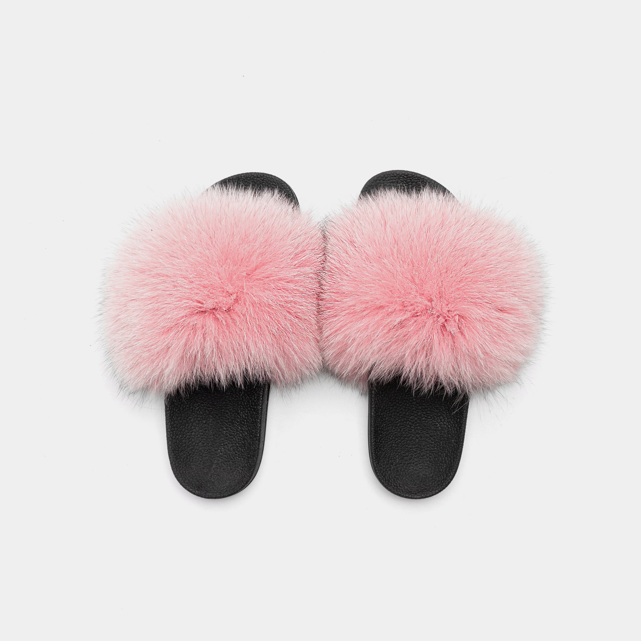 St. Moritz - Slipper Con Pelo Di Volpe Rosa