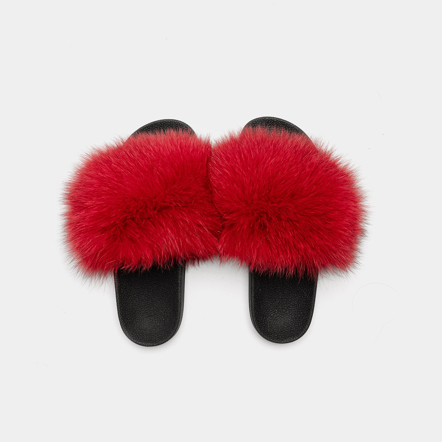 St. Moritz - Slipper Con Pelo Di Volpe Rosso