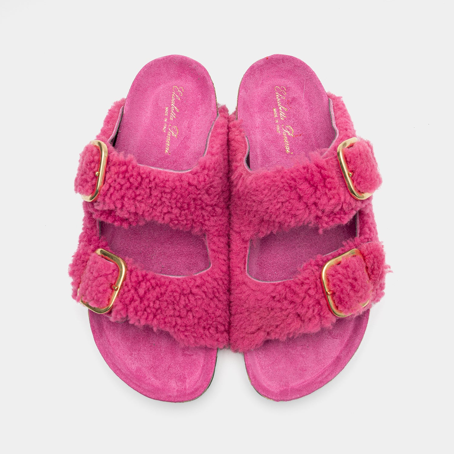 FIRENZE - Slipper in Montone Fucsia