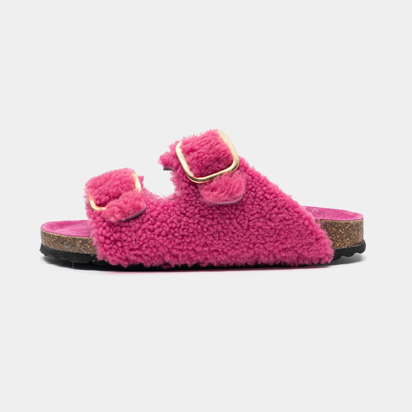 FIRENZE - Slipper in Montone Fucsia