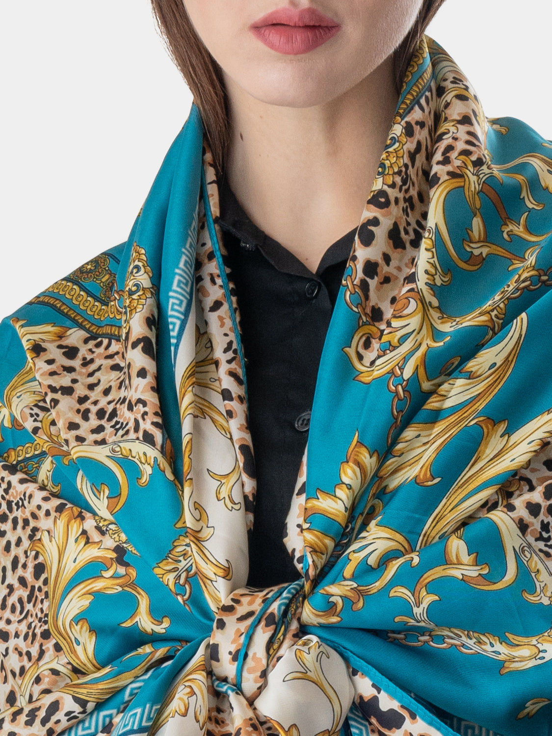 Luxury Turquoise Scarf