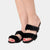 Ibiza - Slipper with double band in mink (black)