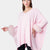 London - Poncho with fox cuffs (pink)