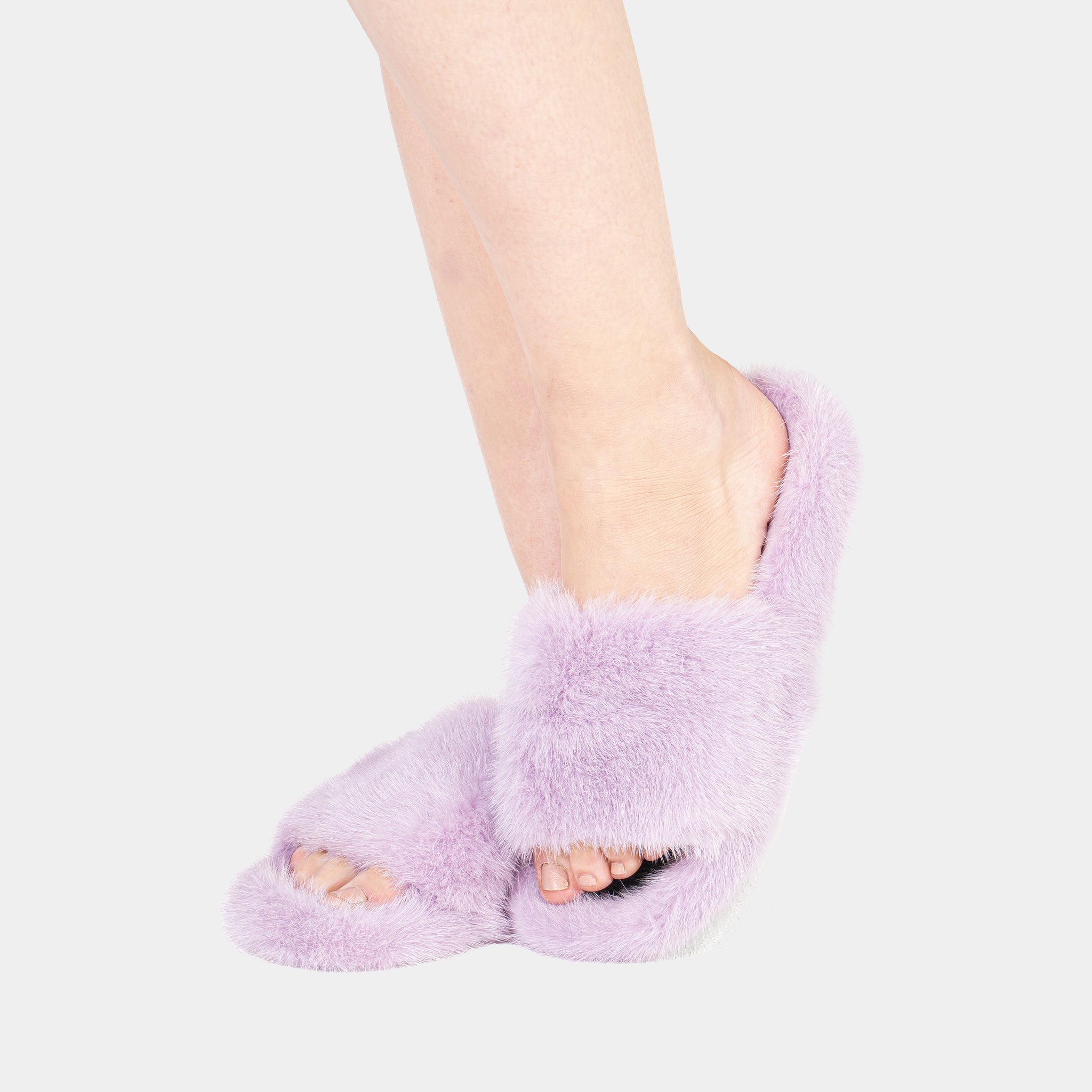 MIAMI - Lilac Mink Slipper