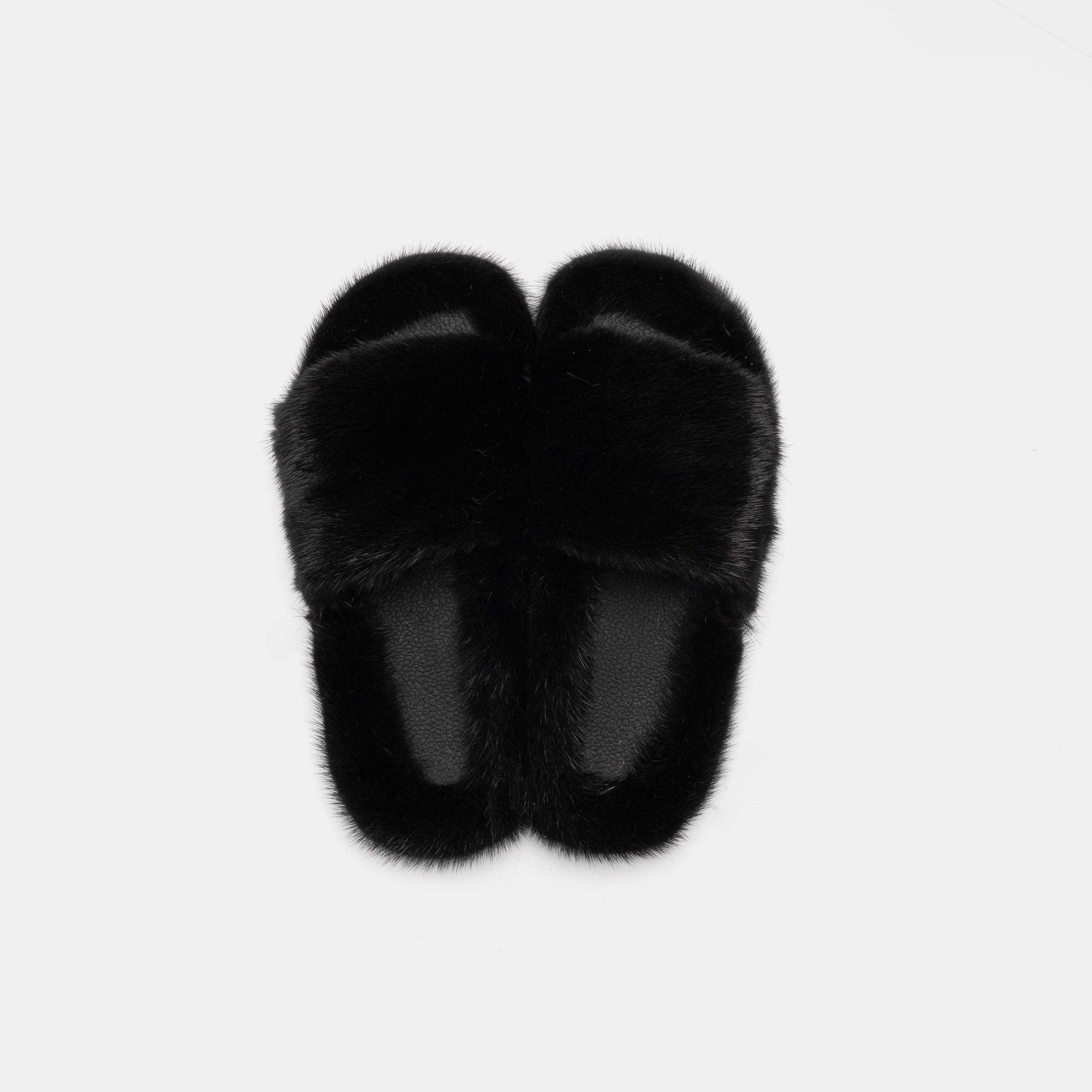 MIAMI - Slipper in Visone Nero