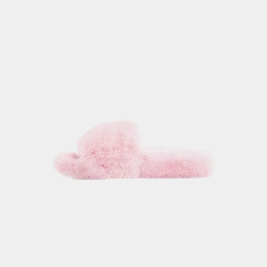 Miami - Pink Mink Slipper