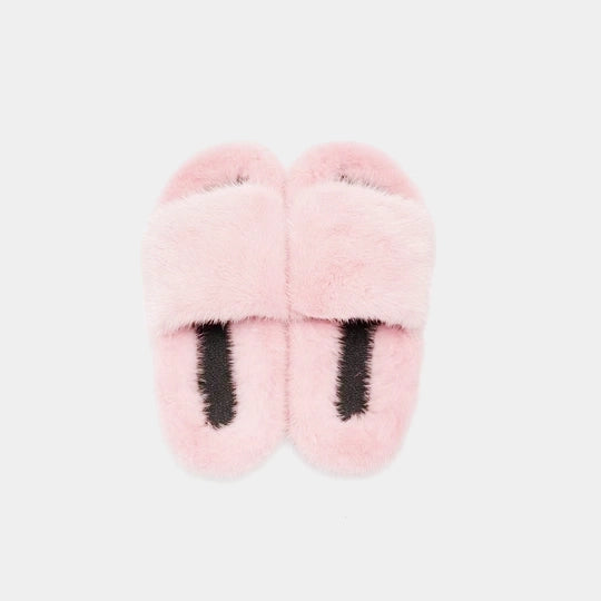 Miami - Pink Mink Slipper