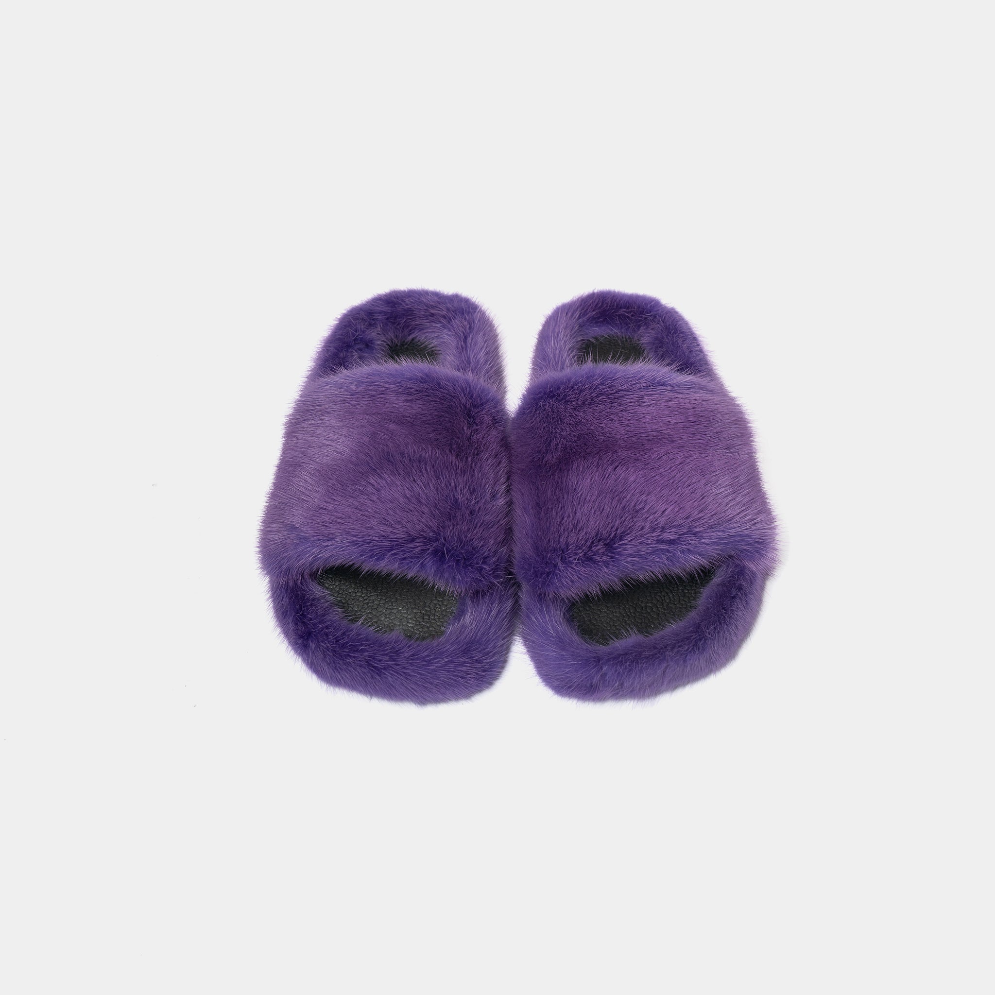 MIAMI - Purple Mink Slipper