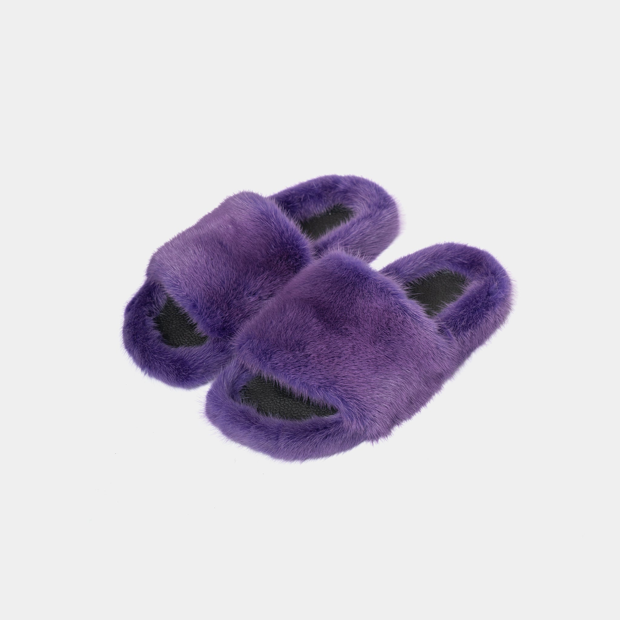 MIAMI - Purple Mink Slipper