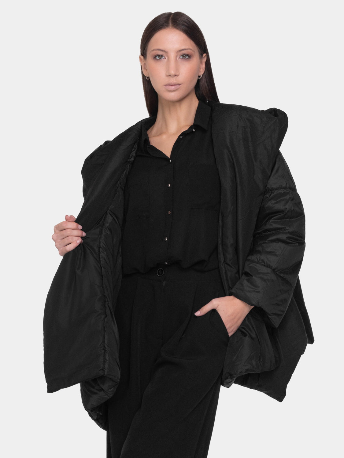 Piumino Oversize - Nero